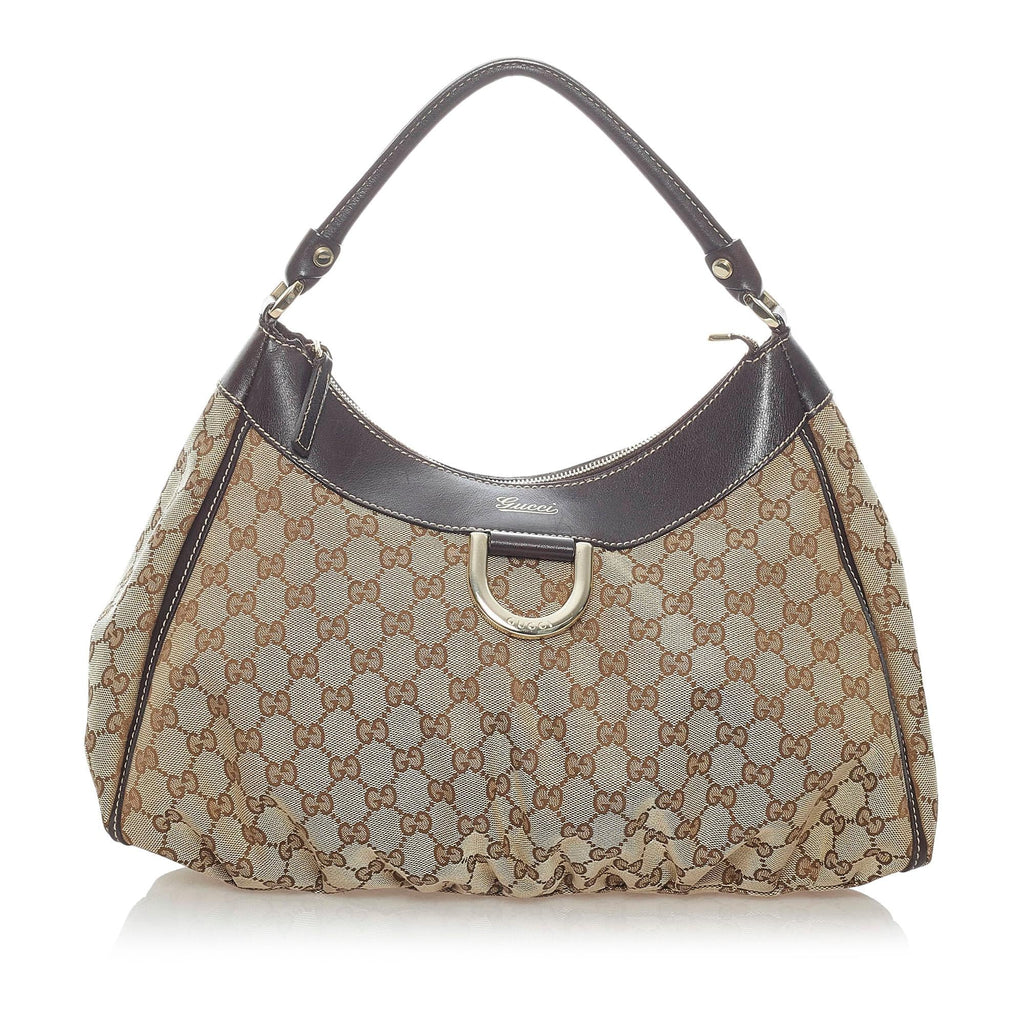 Gucci GG Canvas Abbey D-Ring Shoulder Bag (SHG-34771)