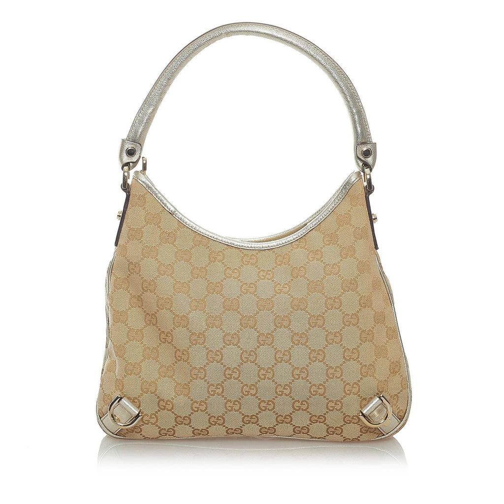 Gucci GG Canvas Abbey D-Ring Shoulder Bag (SHG-36153)