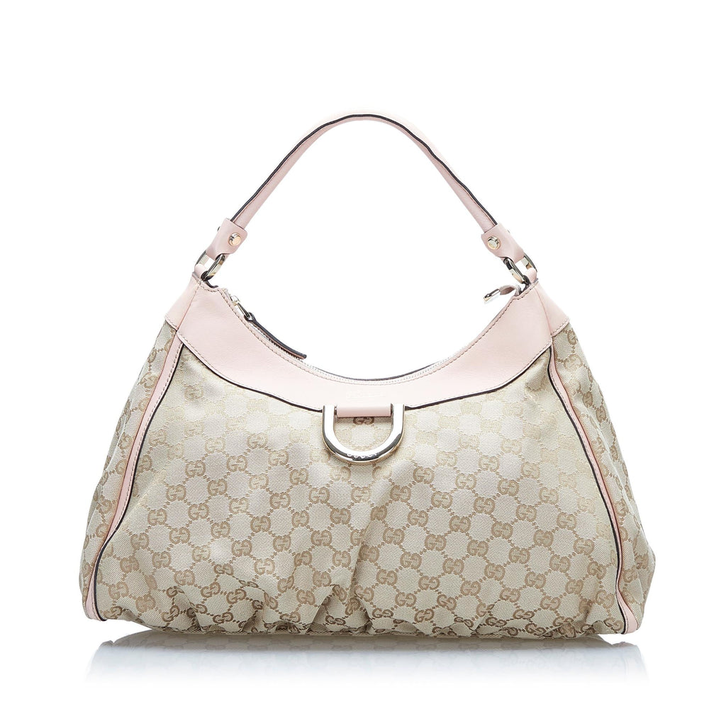Gucci GG Canvas Abbey D-Ring Shoulder Bag (SHG-EMEljm)