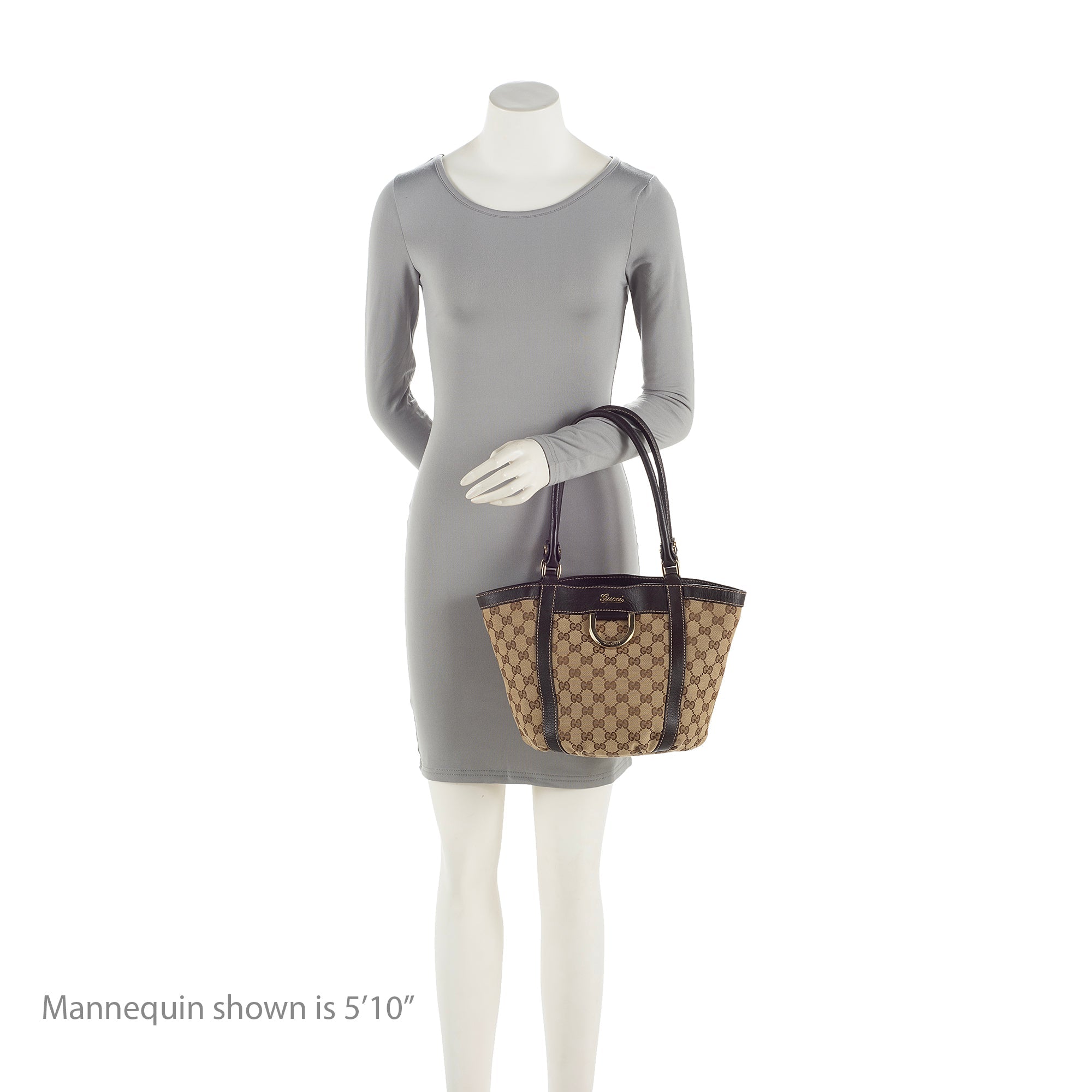 Gucci GG Canvas Abbey D Ring Small Tote (SHF-22935)