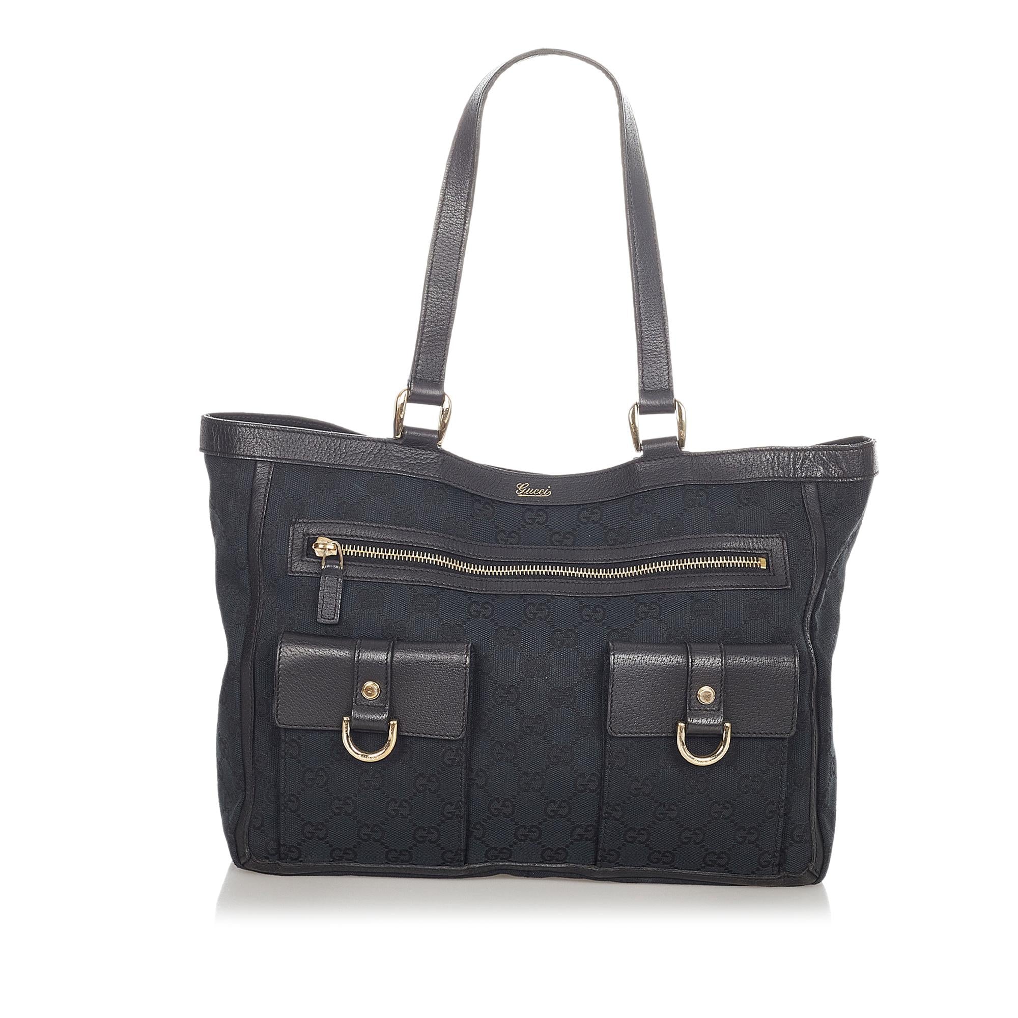 Gucci GG Canvas Abbey D Ring Tote Bag (SHG-23834)