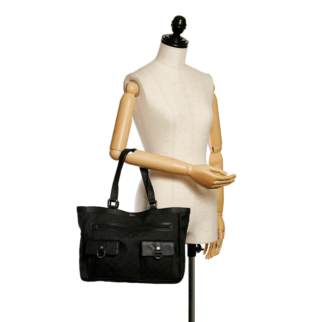 Gucci GG Canvas Abbey D Ring Tote Bag (SHG-30858)