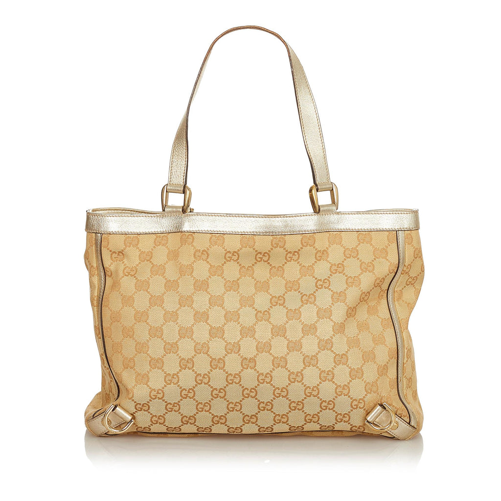 Gucci GG Canvas Abbey D-Ring Tote Bag (SHG-32567)