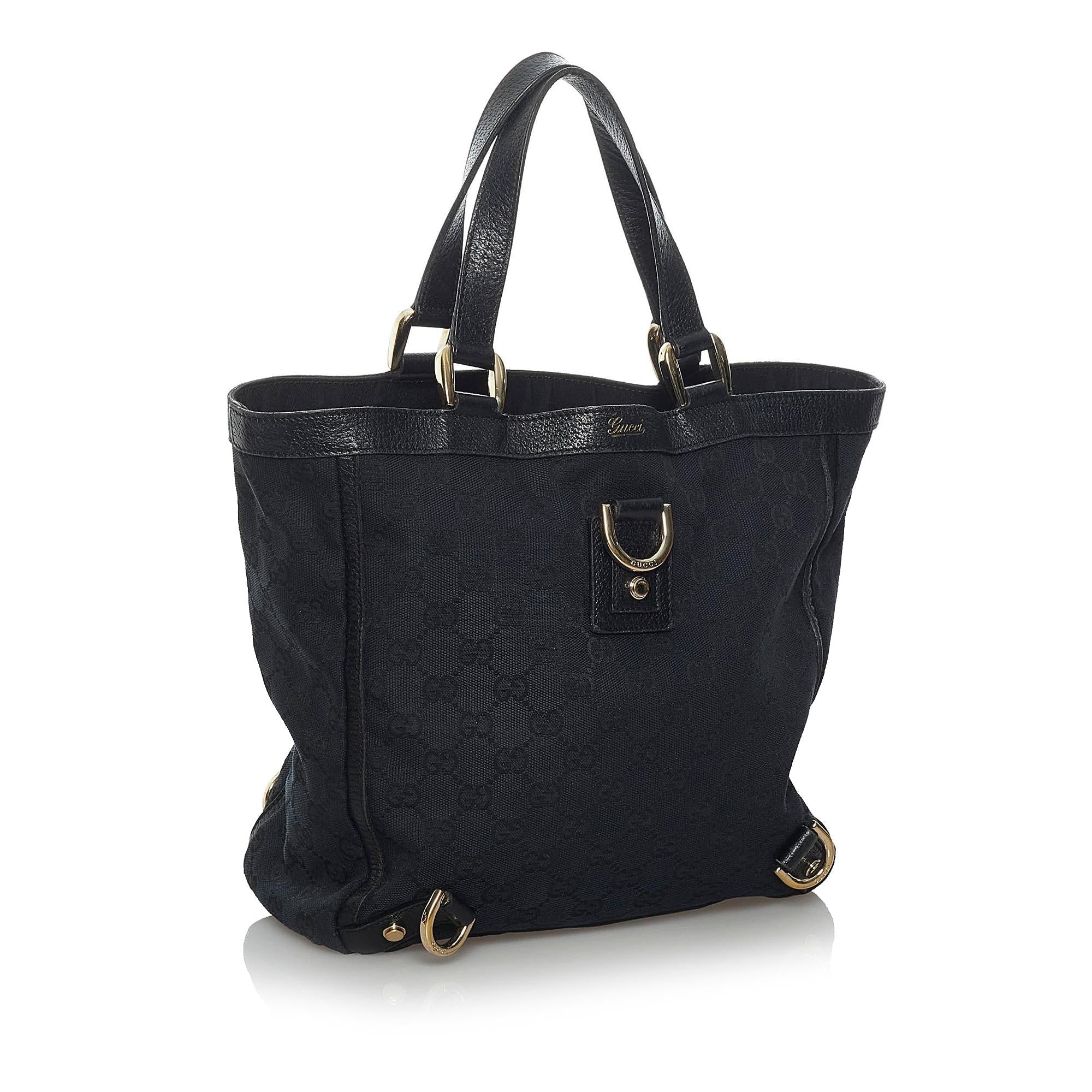 Gucci GG Canvas Abbey D-Ring Tote Bag (SHG-33717)