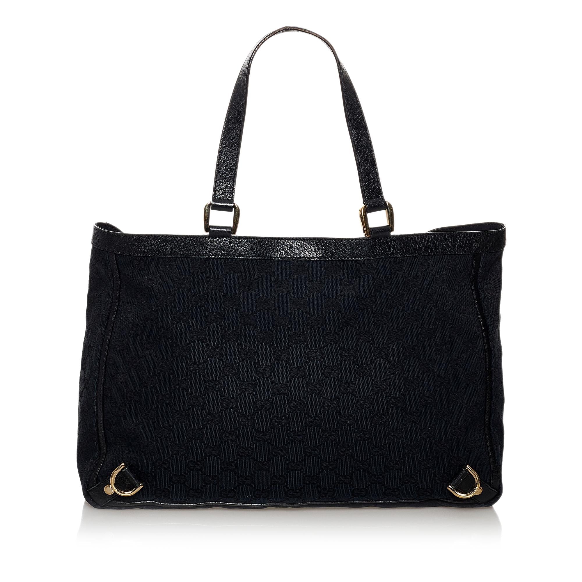 Gucci GG Canvas Abbey D- Ring Tote Bag (SHG-37598)