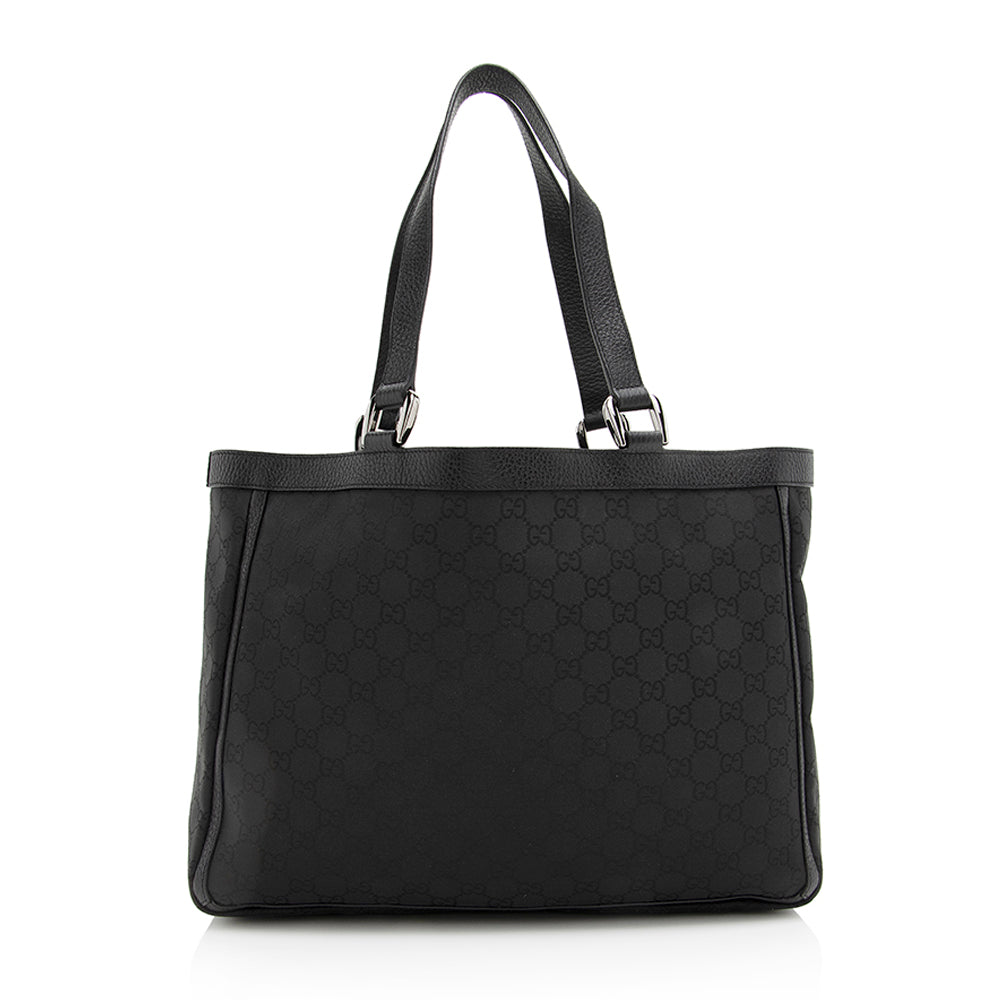 Gucci GG Canvas Abbey Pocket Tote (SHF-20128)