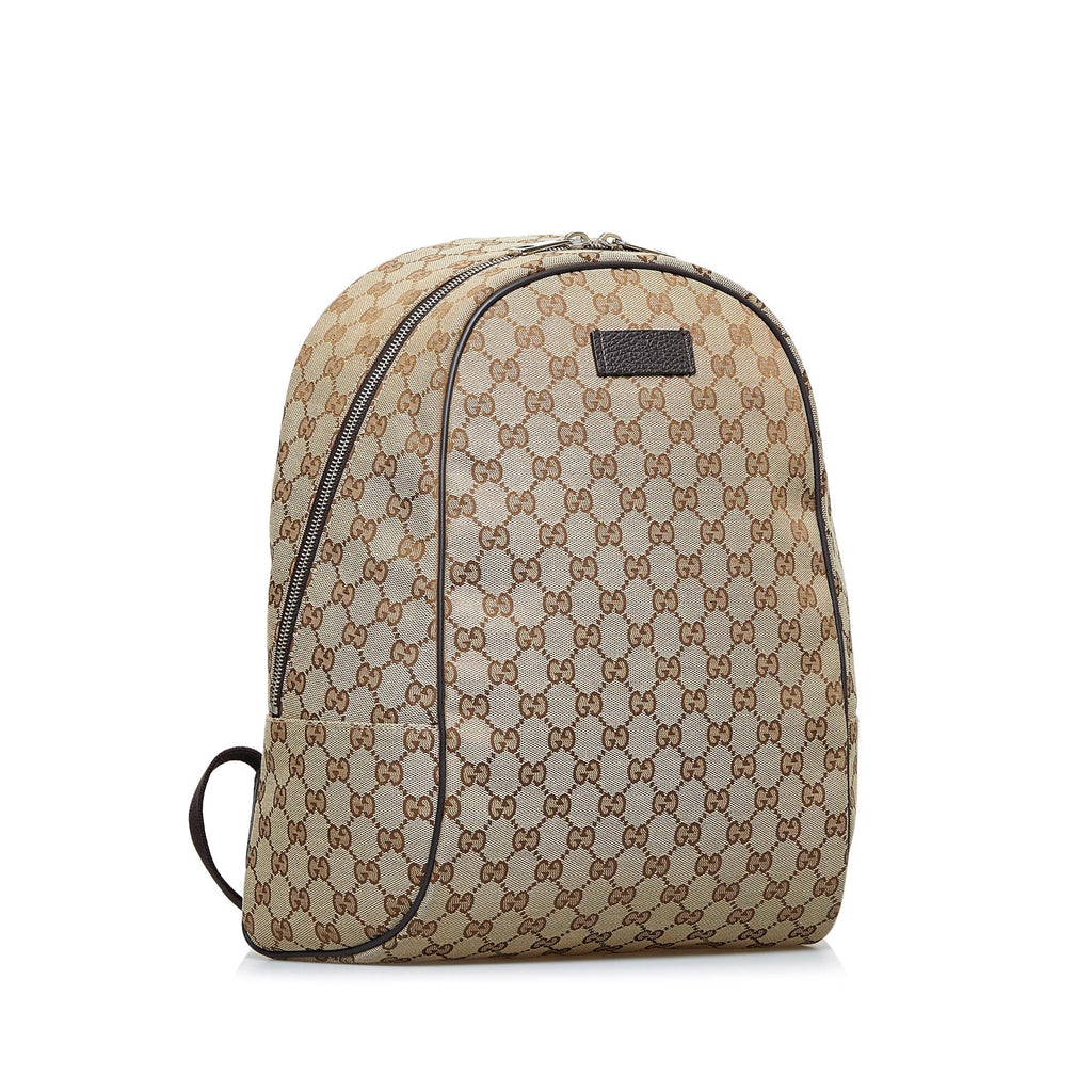 Gucci GG Canvas Backpack (SHG-B5GsuA)