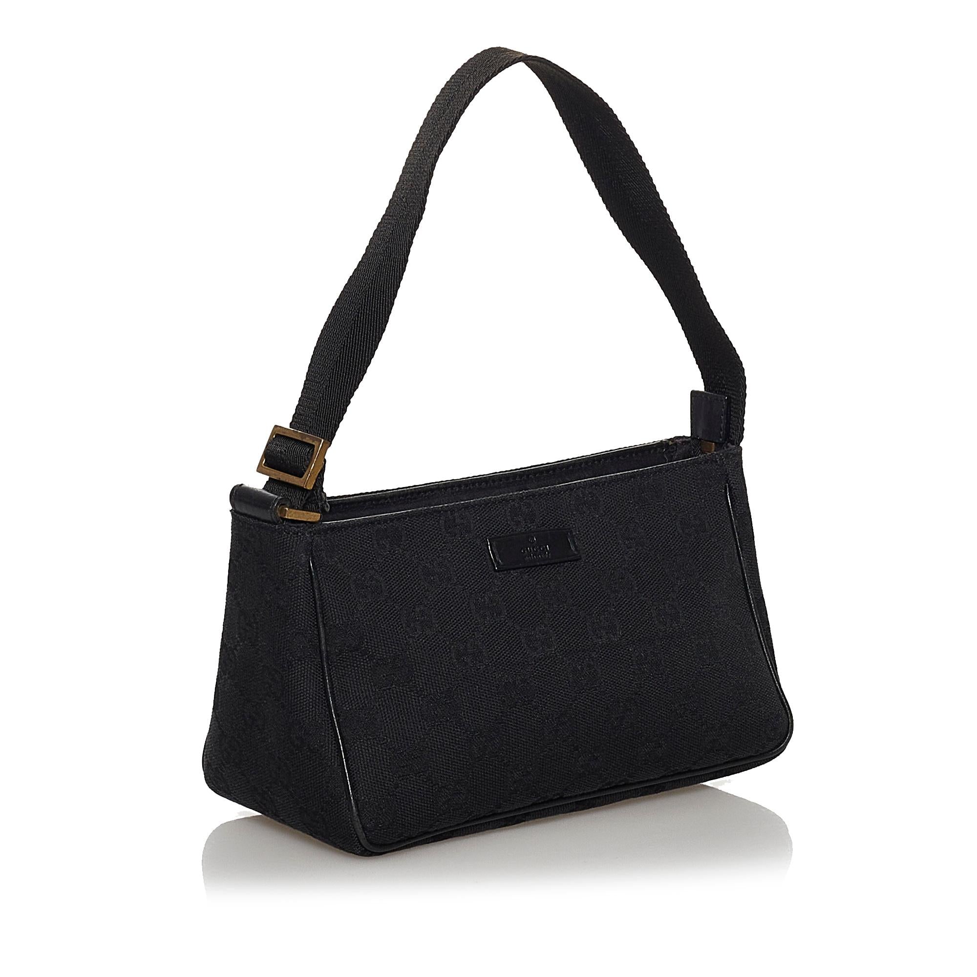 Gucci GG Canvas Baguette (SHG-30605)