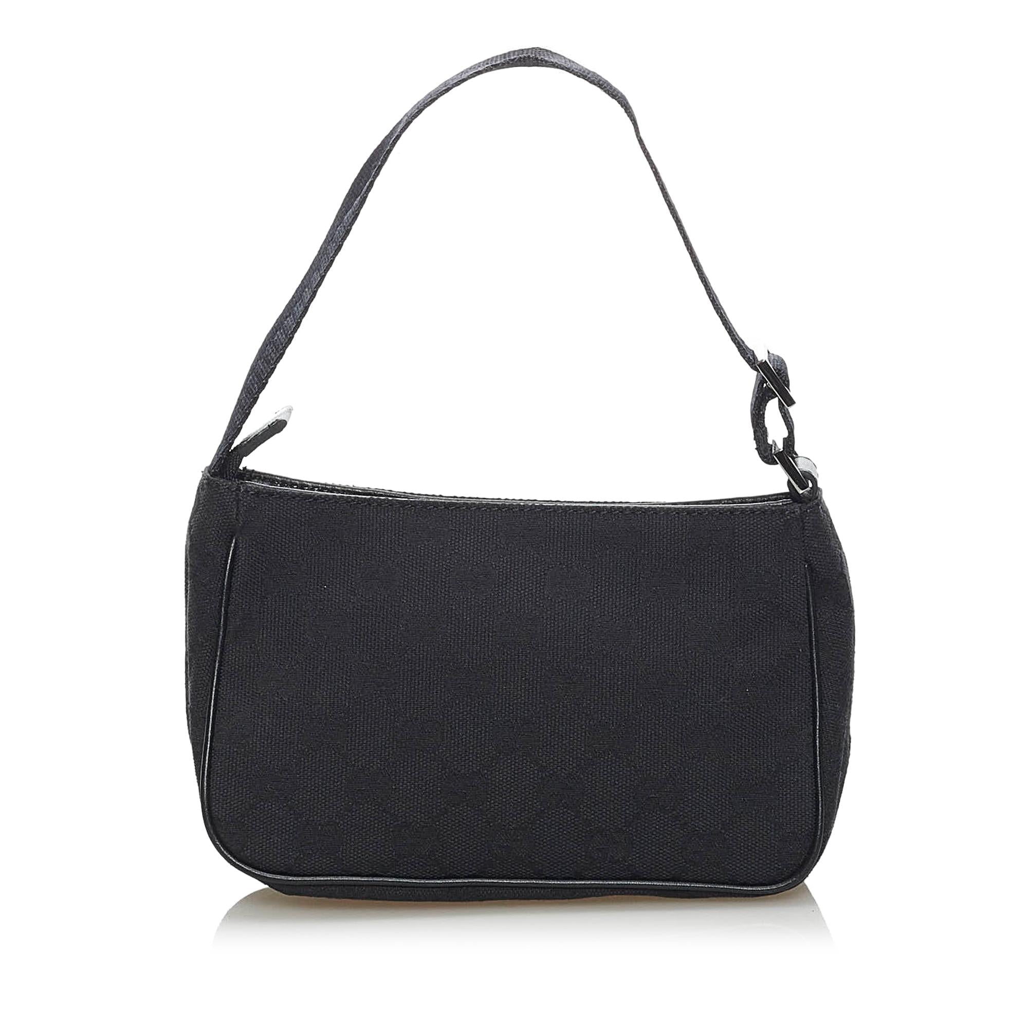 Gucci GG Canvas Baguette (SHG-34237)