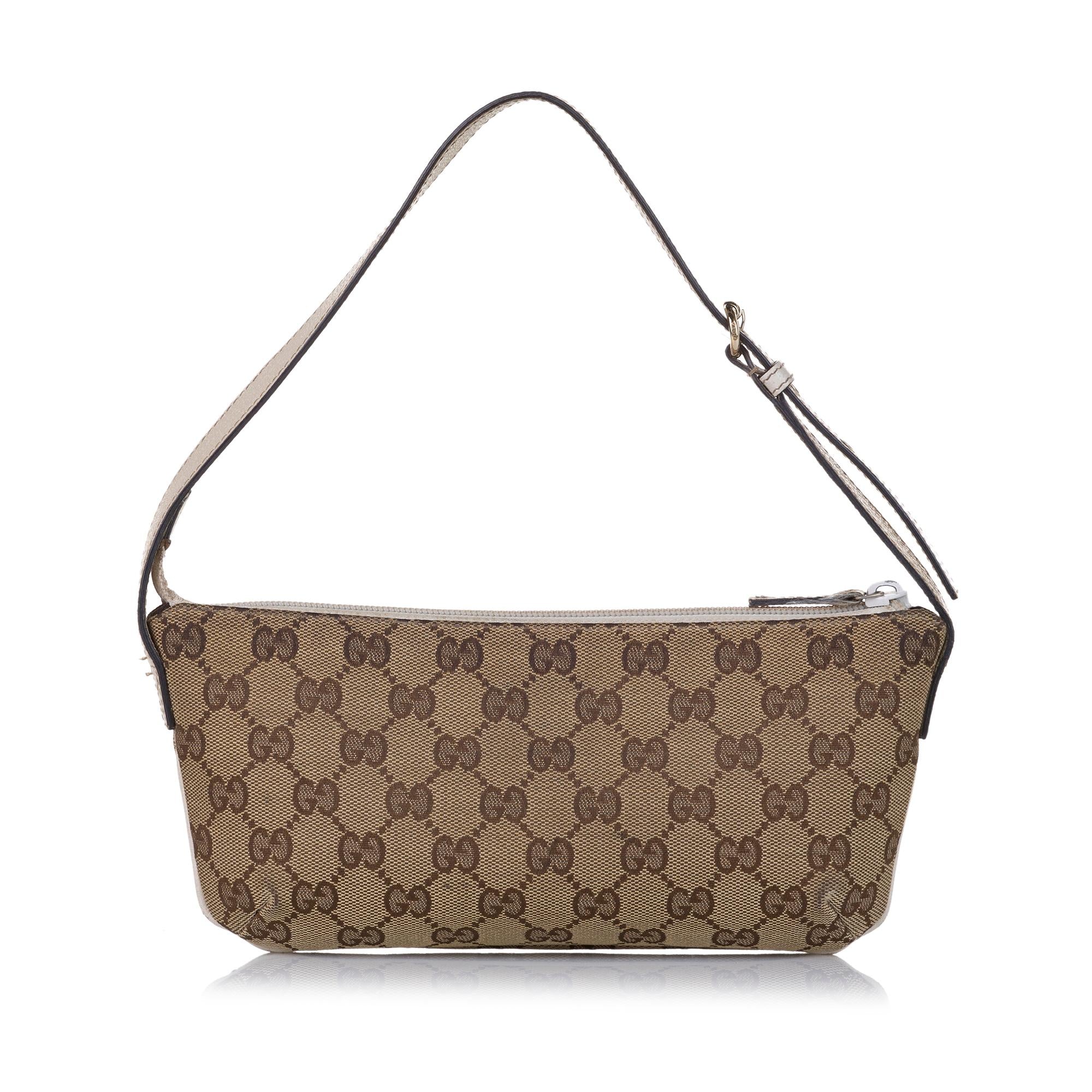 Gucci GG Canvas Baguette (SHG-34624)