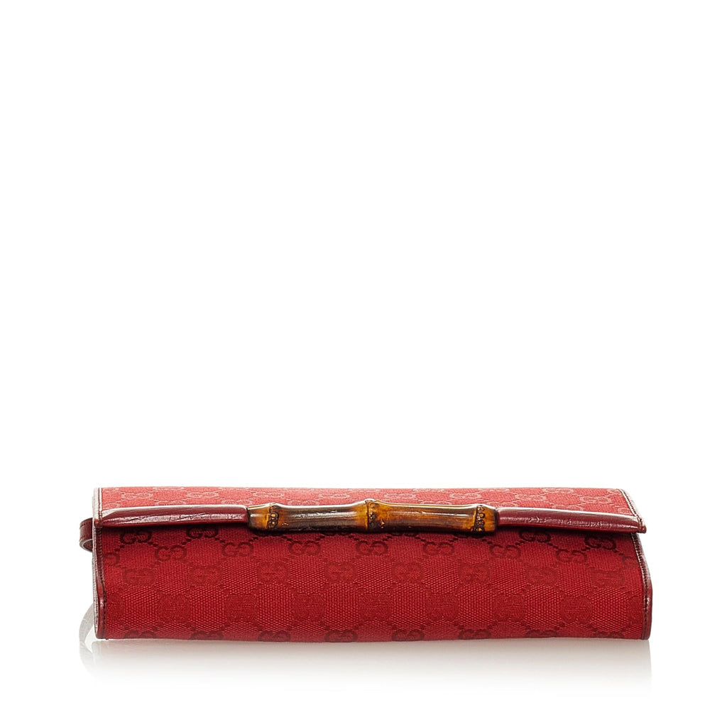 Gucci GG Canvas Bamboo Bar Crossbody Bag (SHG-27209)