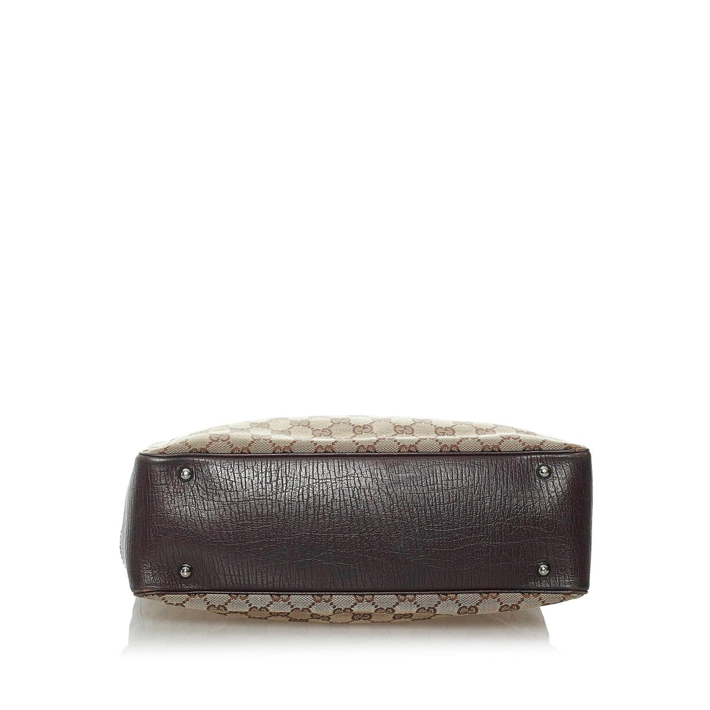 Gucci GG Canvas Bamboo Handbag (SHG-29813)