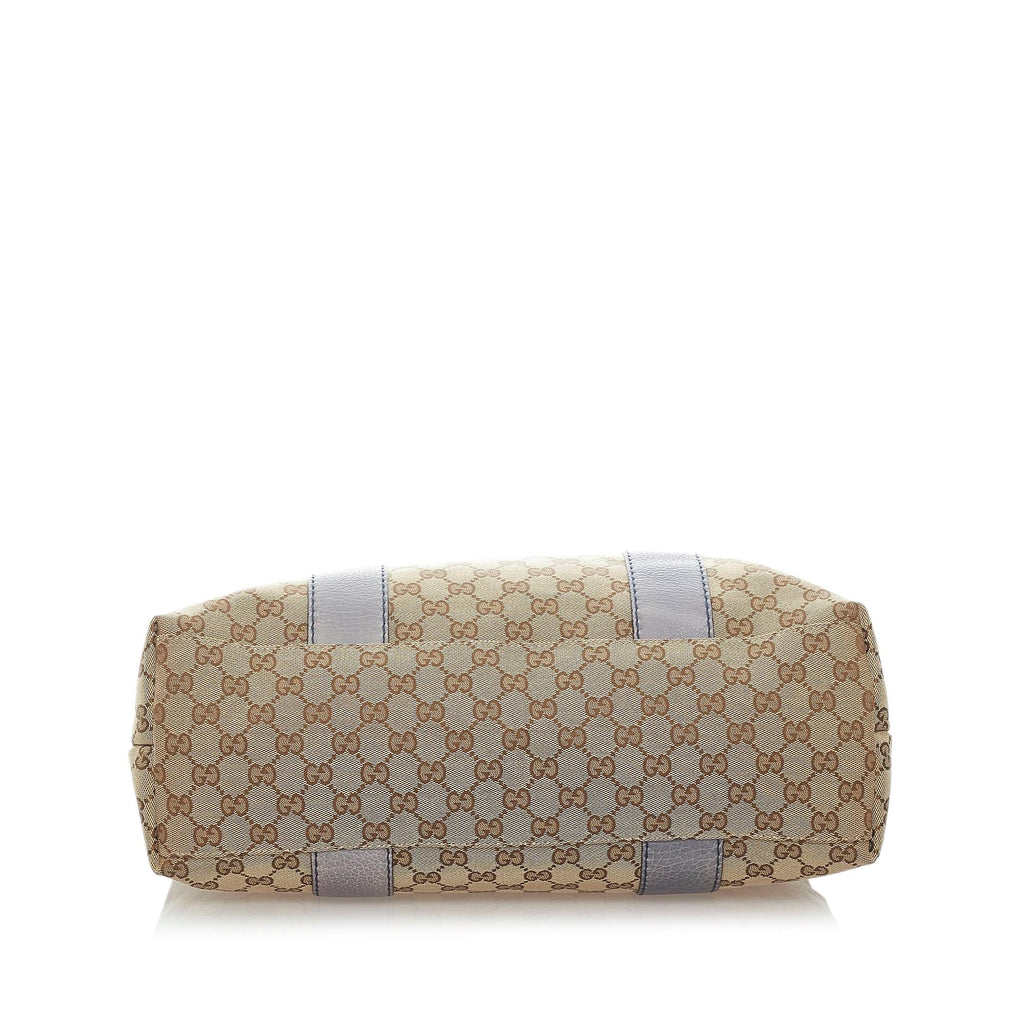 Gucci GG Canvas Bamboo Libeccio Tote Bag (SHG-32458)