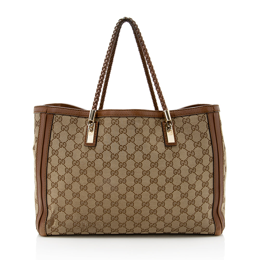 Gucci GG Canvas Bella Medium Tote (SHF-19775)
