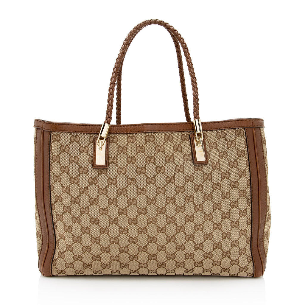 Gucci GG Canvas Bella Medium Tote (SHF-22813)