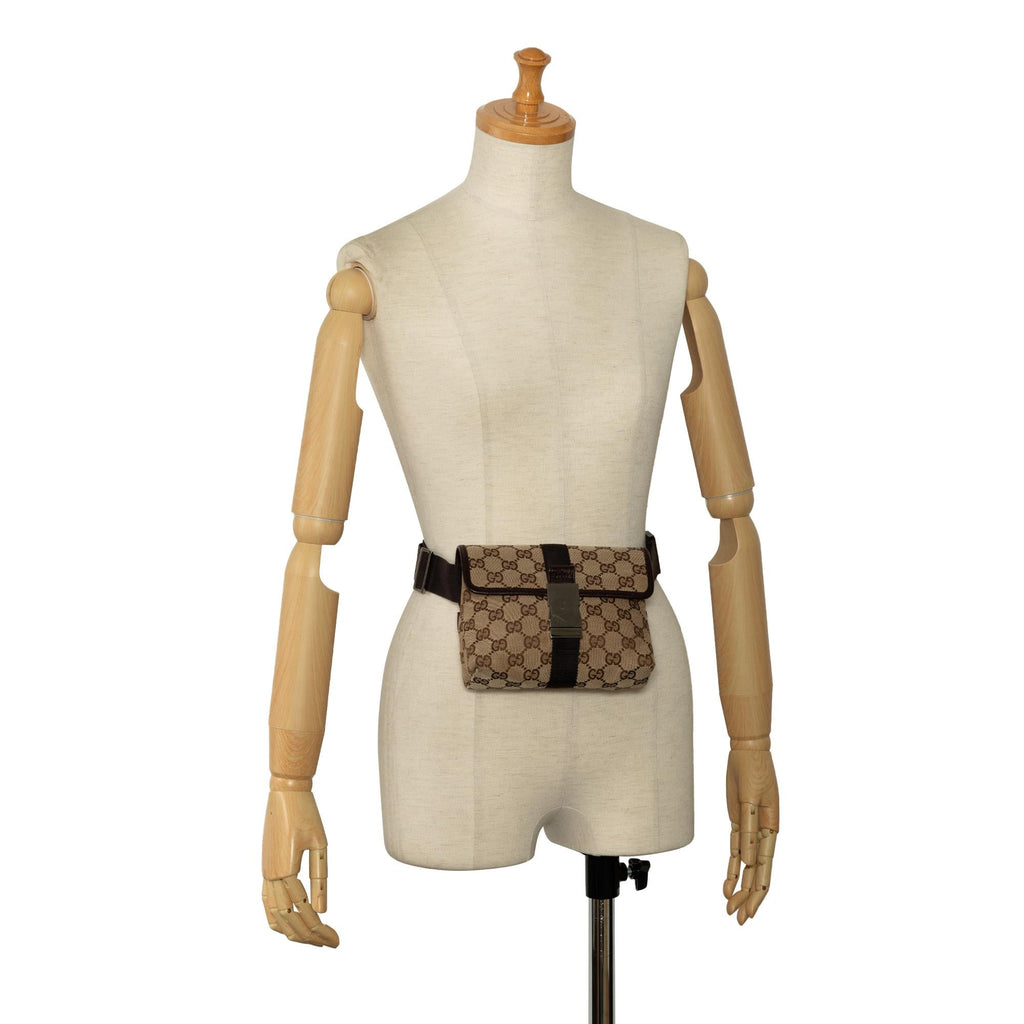 Gucci GG Canvas Belt Bag (SHG-h2DIhN)