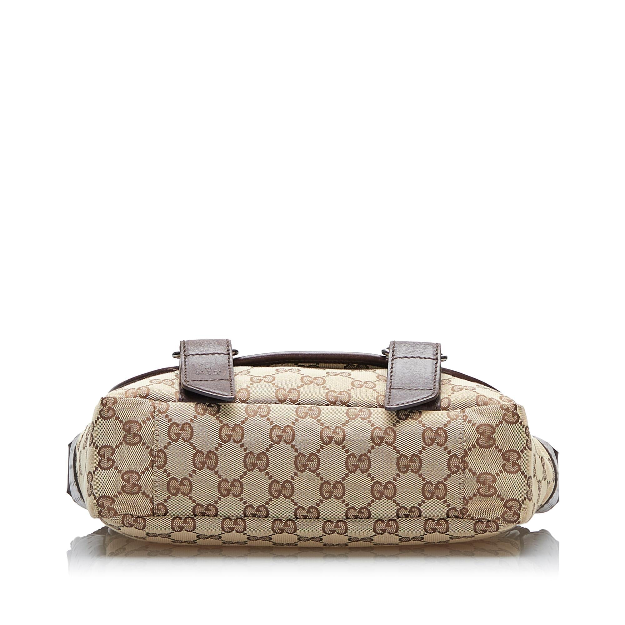 Gucci GG Canvas Belt Flap Messenger (SHG-gesAaY)