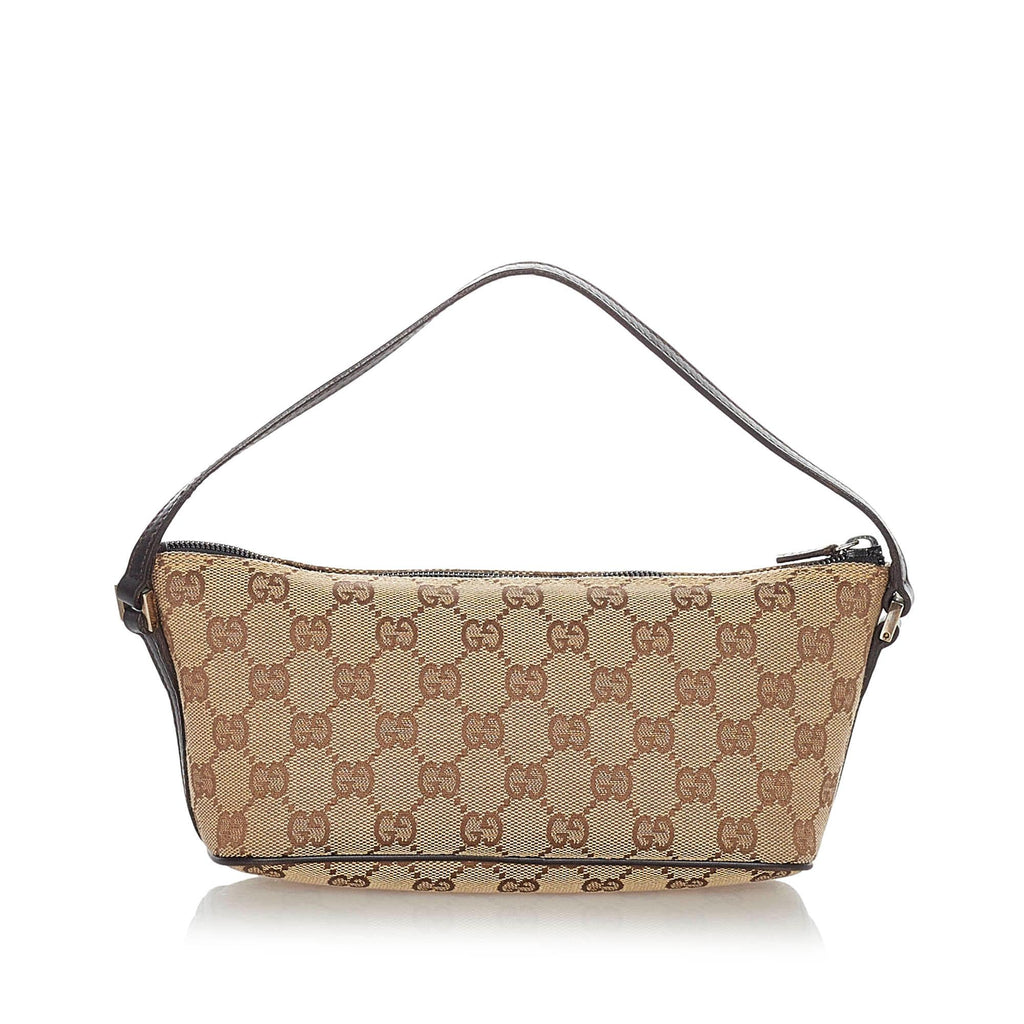 Gucci GG Canvas Boat Baguette (SHG-22815)