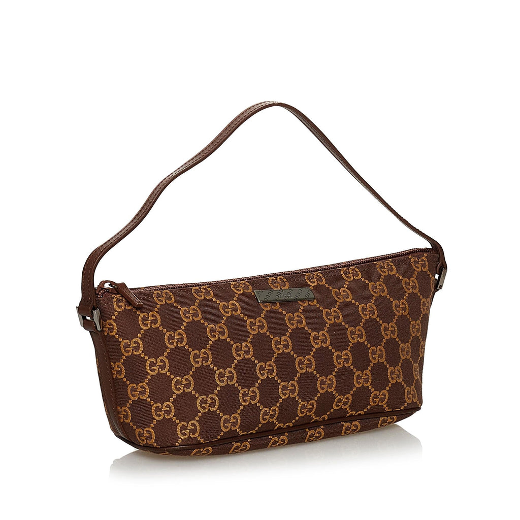 Gucci GG Canvas Boat Baguette (SHG-30770)