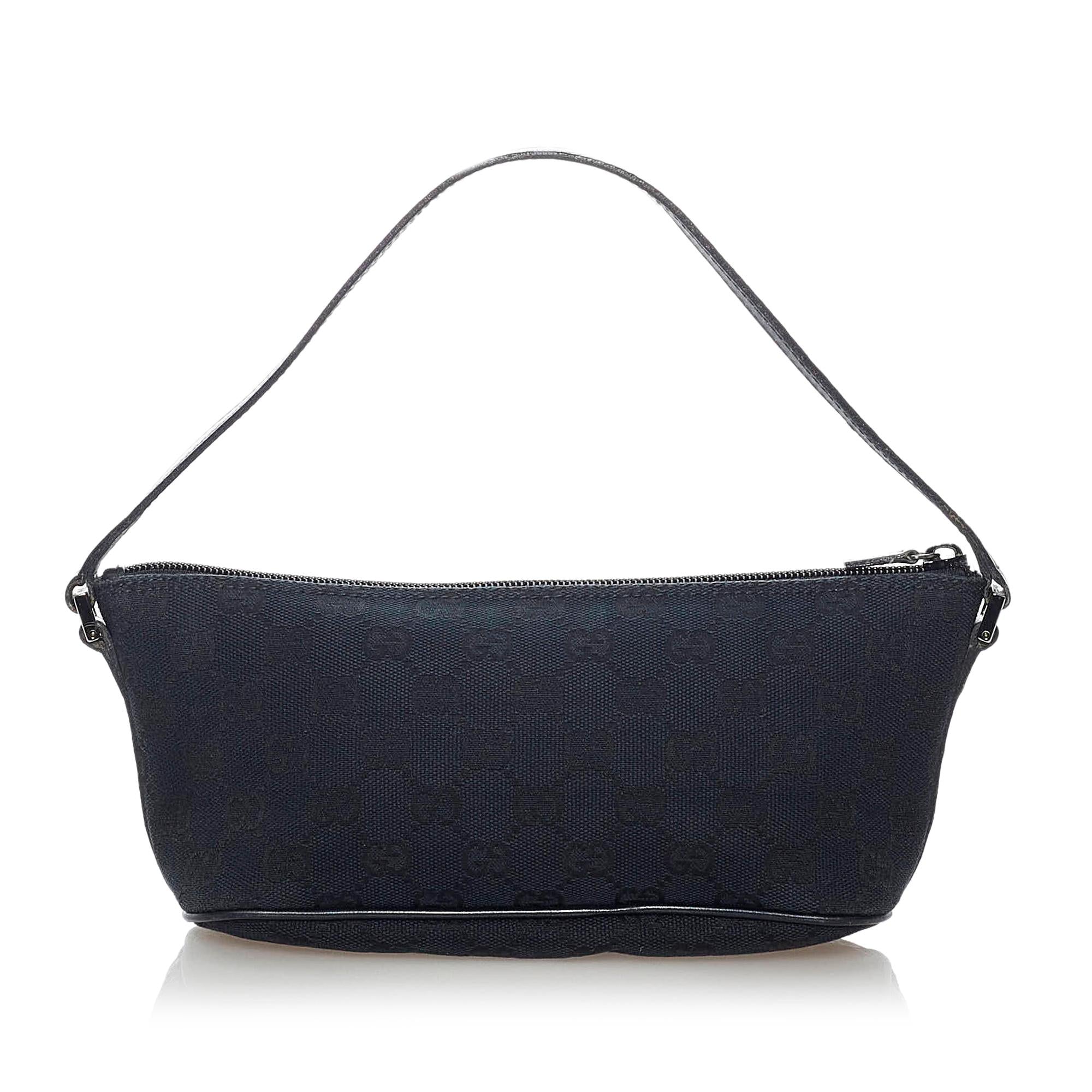 Gucci GG Canvas Boat Baguette (SHG-30998)