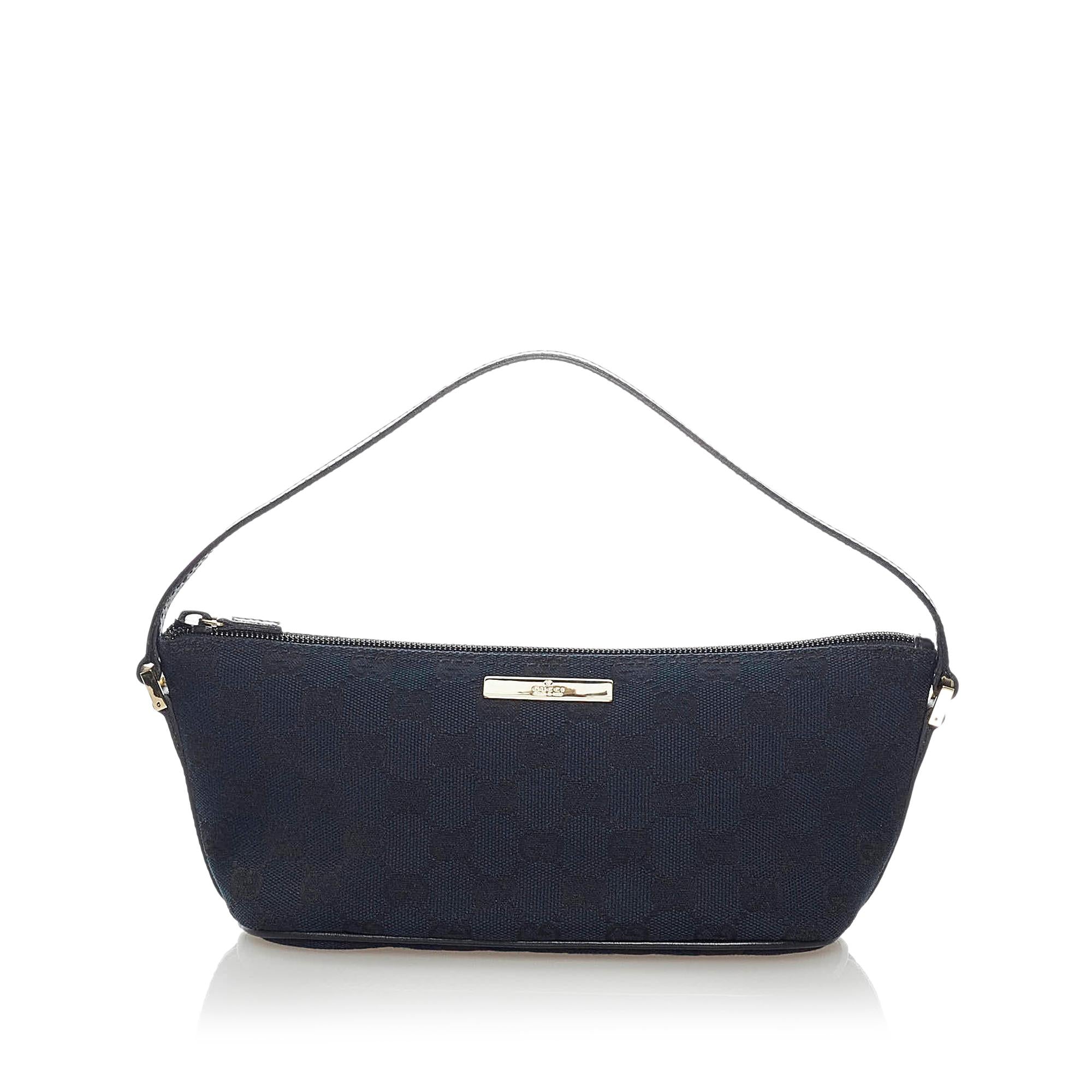 Gucci GG Canvas Boat Baguette (SHG-31583)