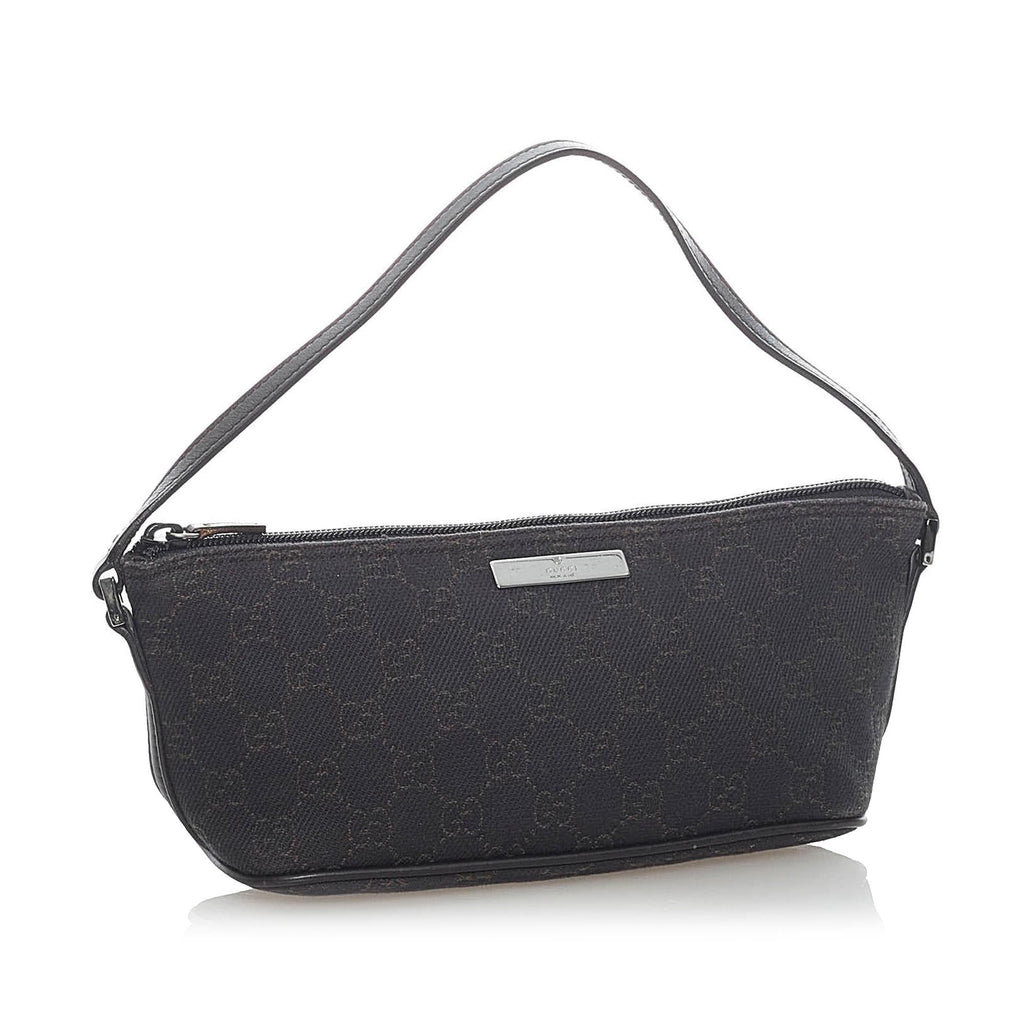 Gucci GG Canvas Boat Baguette (SHG-31599)