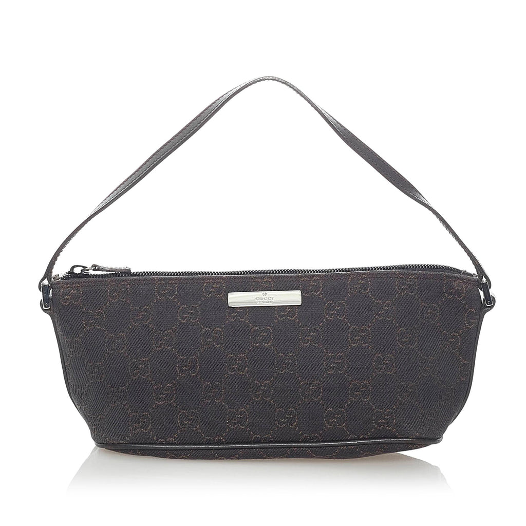 Gucci GG Canvas Boat Baguette (SHG-31611)