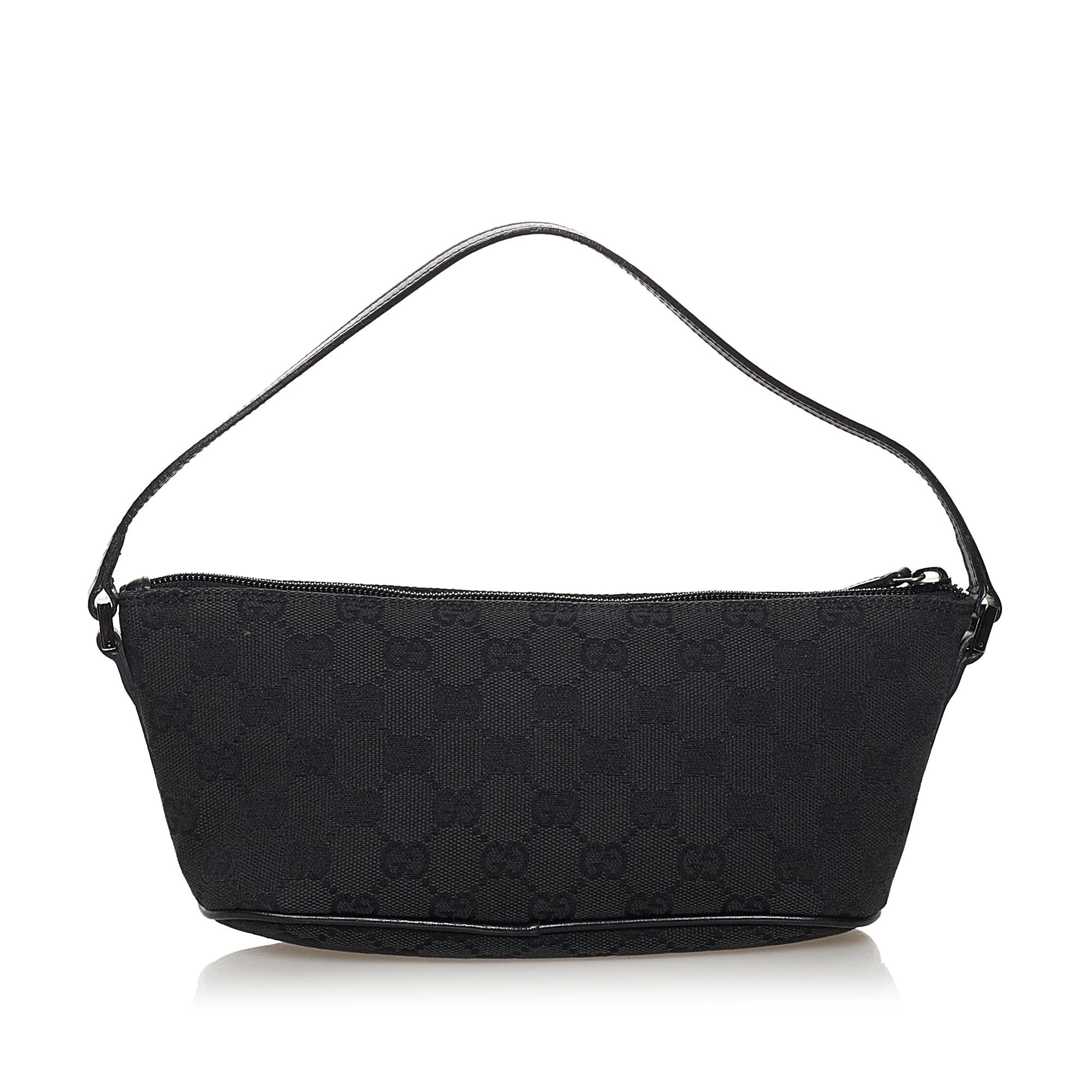 Gucci GG Canvas Boat Baguette (SHG-31770)
