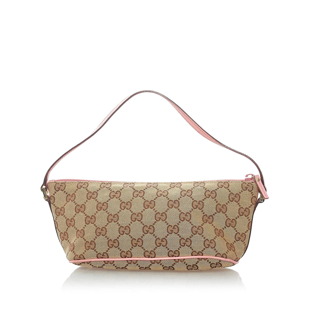 Gucci GG Canvas Boat Baguette (SHG-32021)