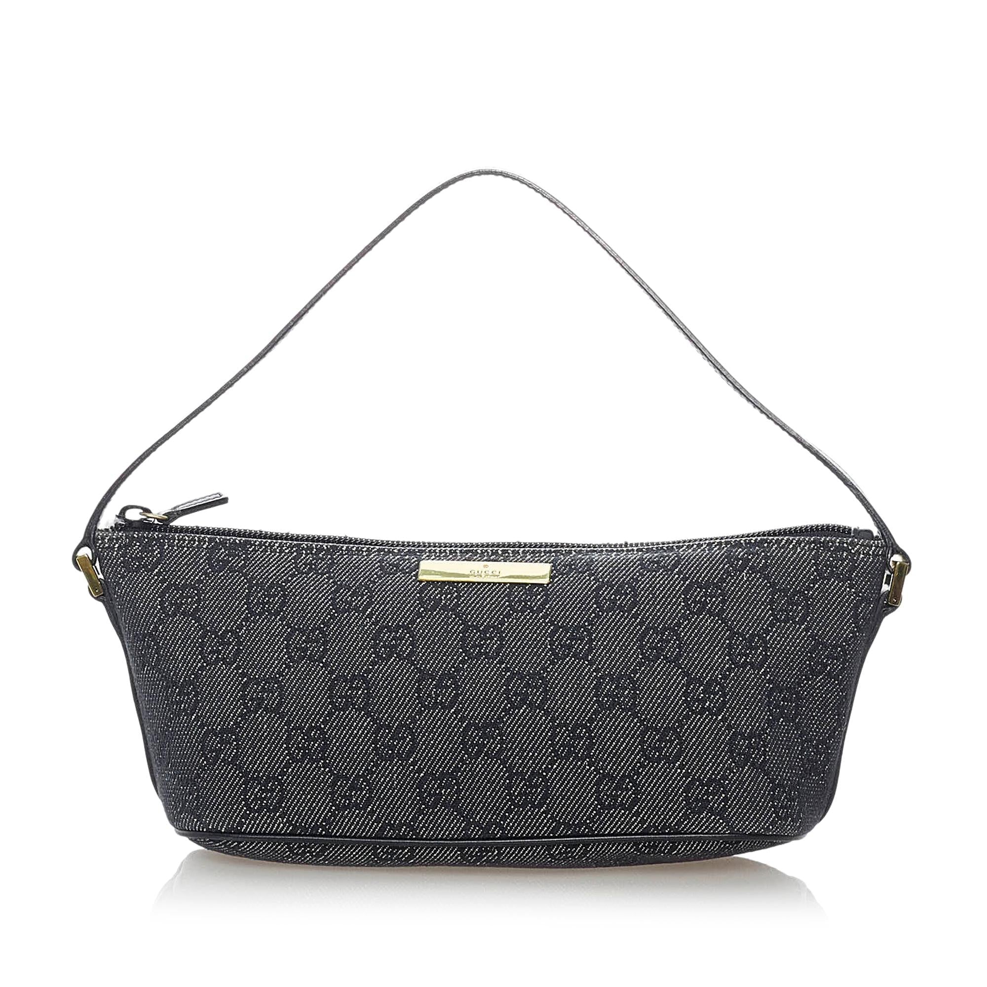 Gucci GG Canvas Boat Baguette (SHG-32025)