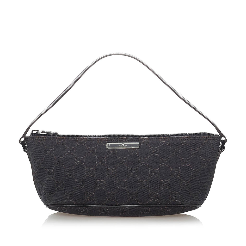 Gucci GG Canvas Boat Baguette (SHG-32079)
