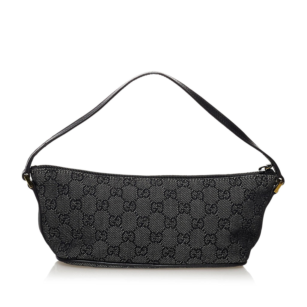 Gucci GG Canvas Boat Baguette (SHG-32251)