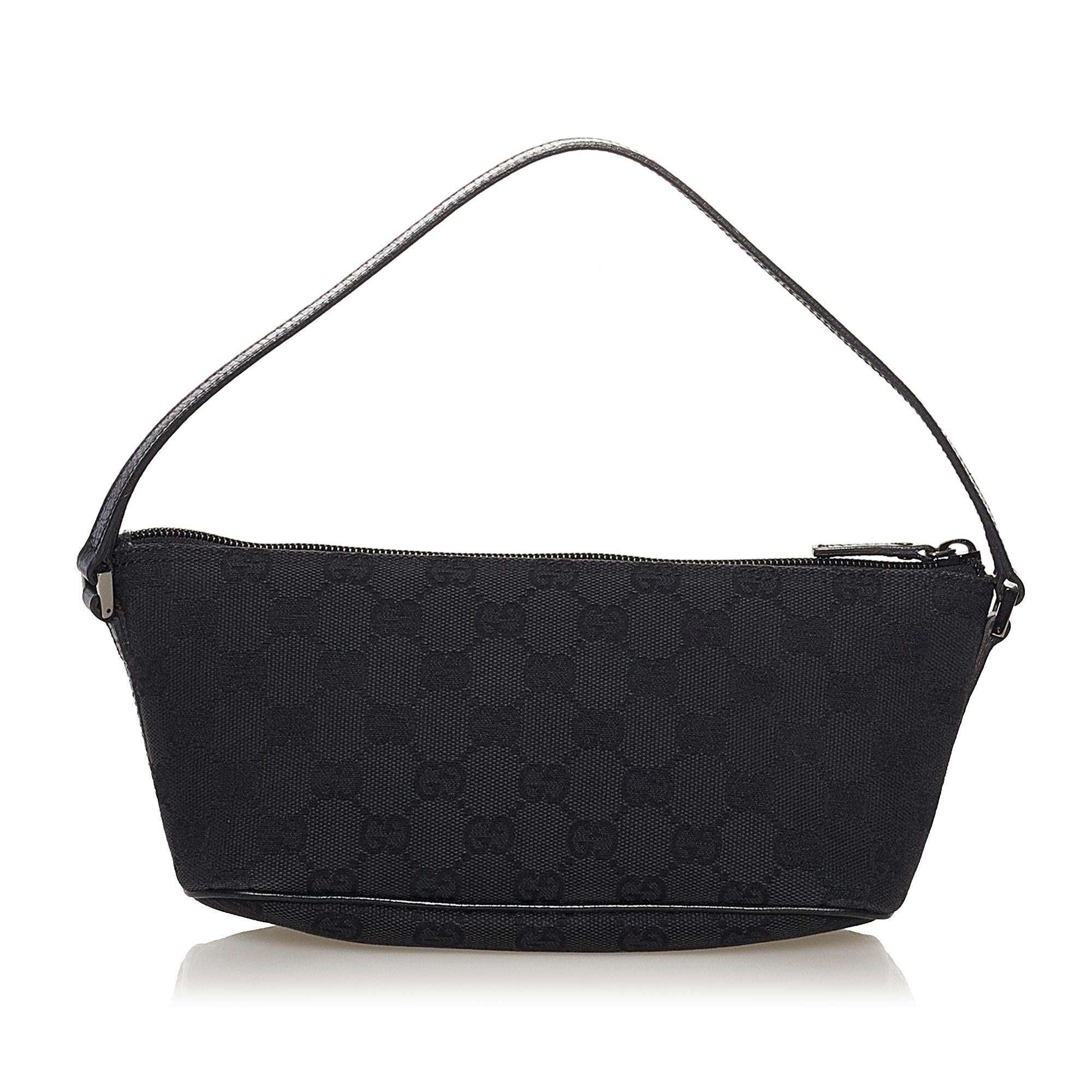 Gucci GG Canvas Boat Baguette (SHG-32308)