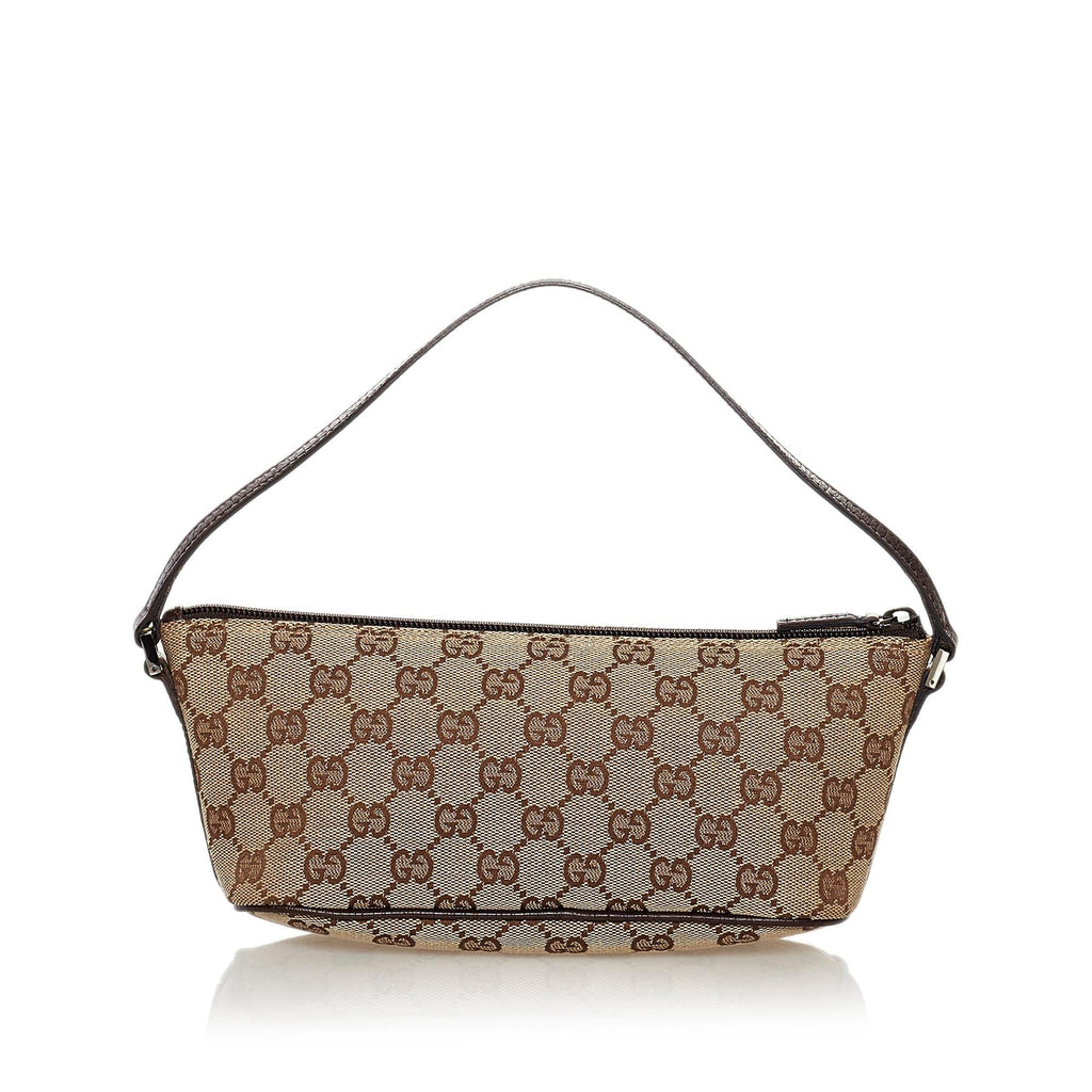 Gucci GG Canvas Boat Baguette (SHG-32757)