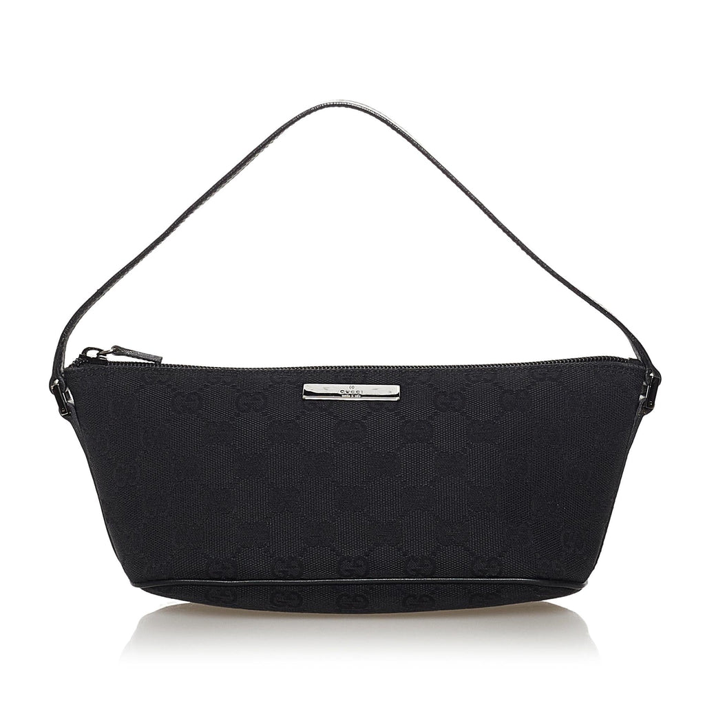 Gucci GG Canvas Boat Baguette (SHG-32776)