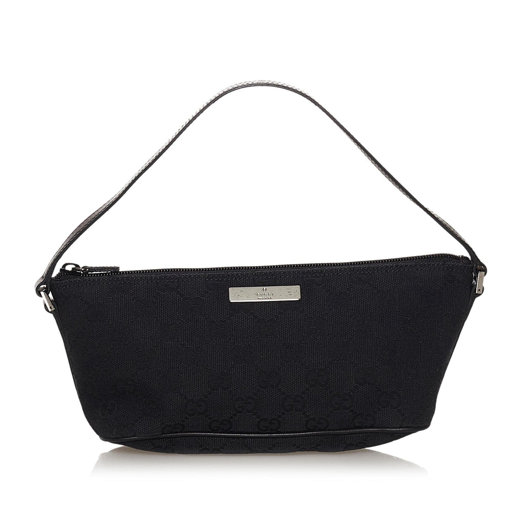 Gucci GG Canvas Boat Baguette (SHG-34676)