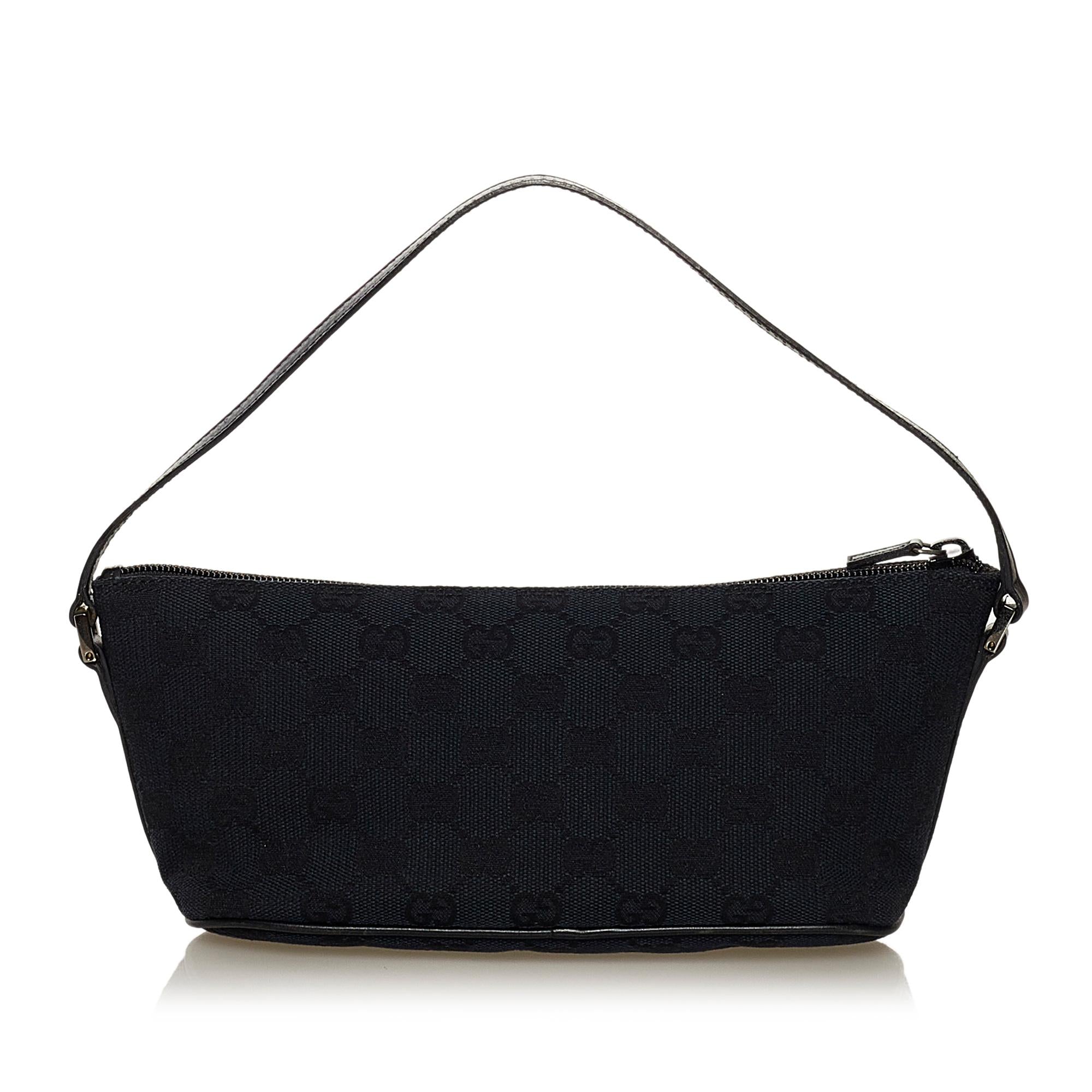 Gucci GG Canvas Boat Baguette (SHG-36162)