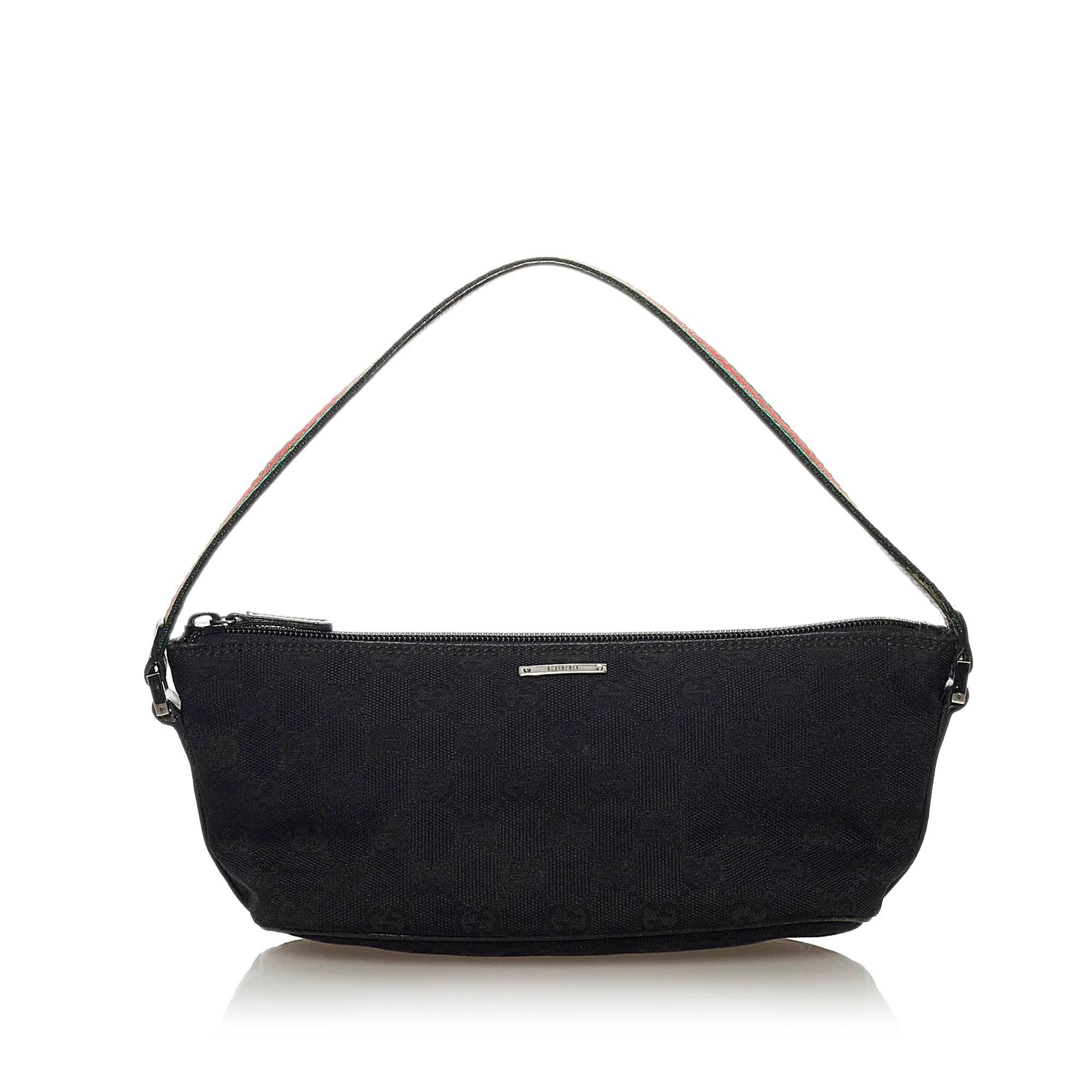 Gucci GG Canvas Boat Baguette (SHG-36569)