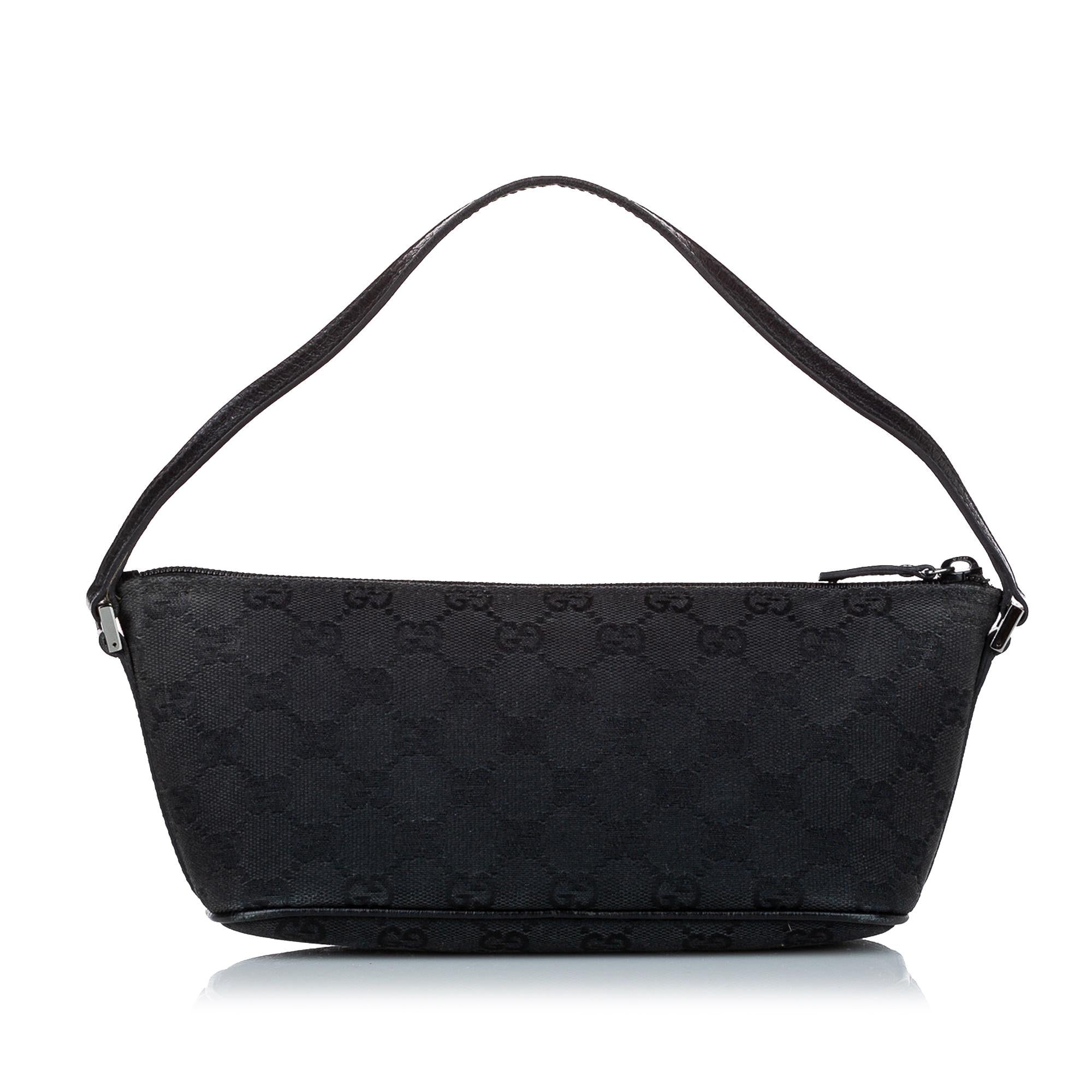 Gucci GG Canvas Boat Baguette (SHG-36571)