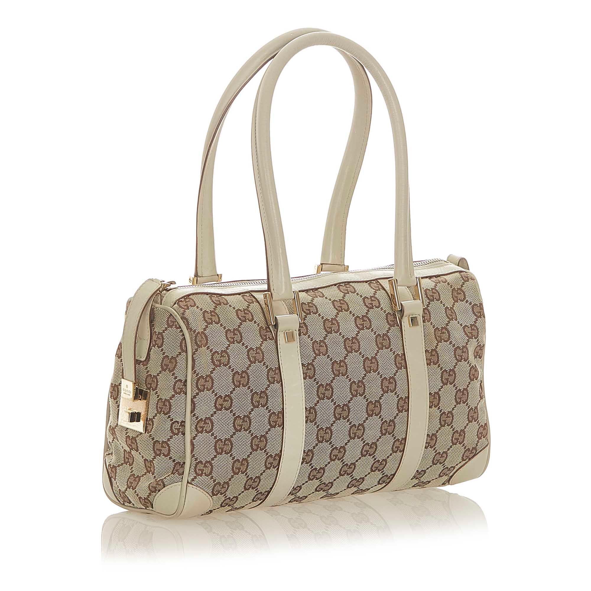 Gucci GG Canvas Boston Bag (SHG-20383)