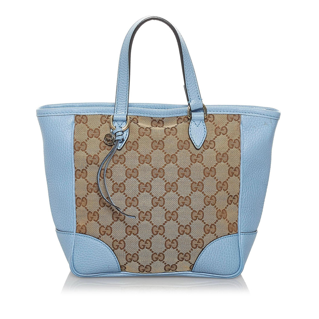 Gucci GG Canvas Bree Leather Satchel (SHG-34176)