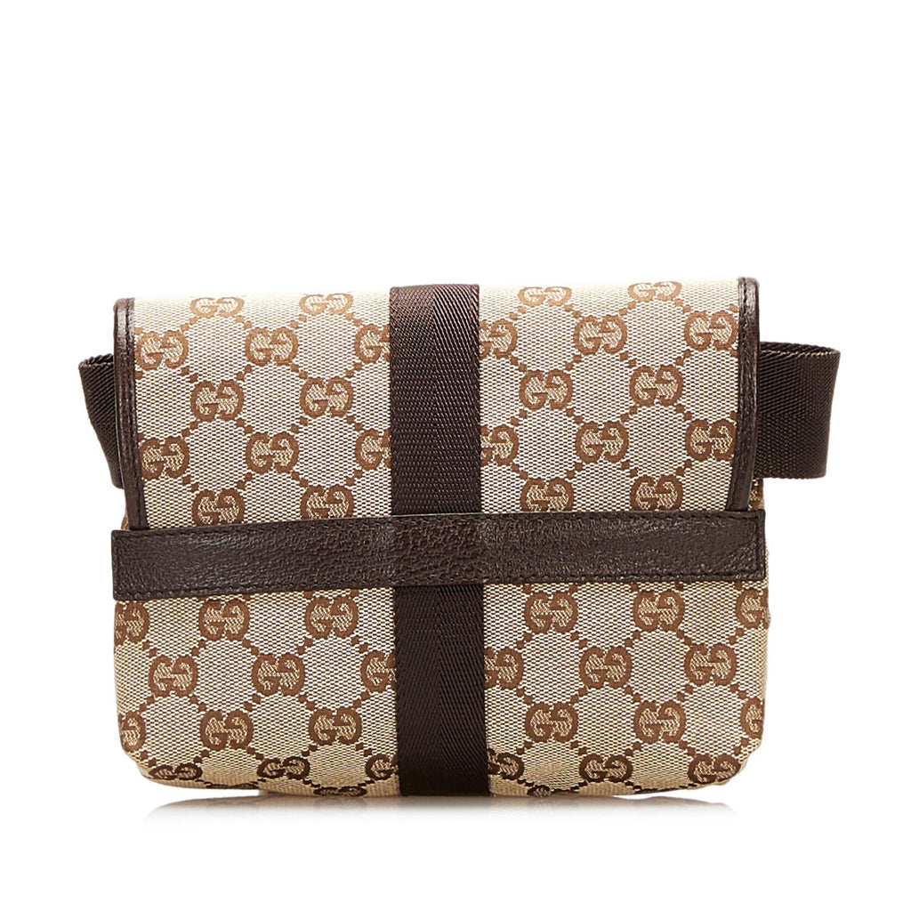 Gucci GG Canvas Buckle Belt Bag (SHG-35416)