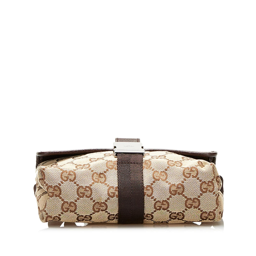 Gucci GG Canvas Buckle Belt Bag (SHG-35416)
