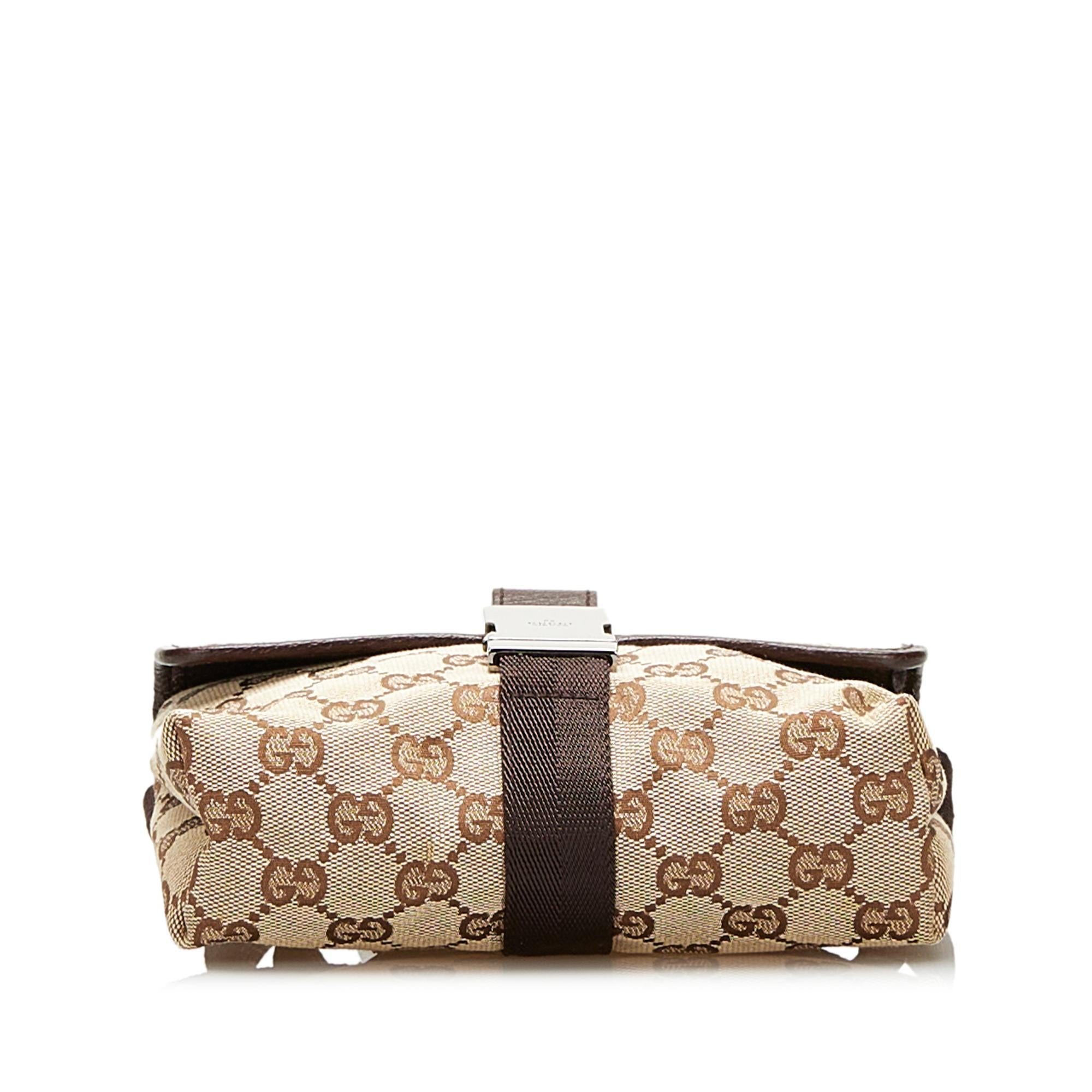 Gucci GG Canvas Buckle Belt Bag (SHG-35416)