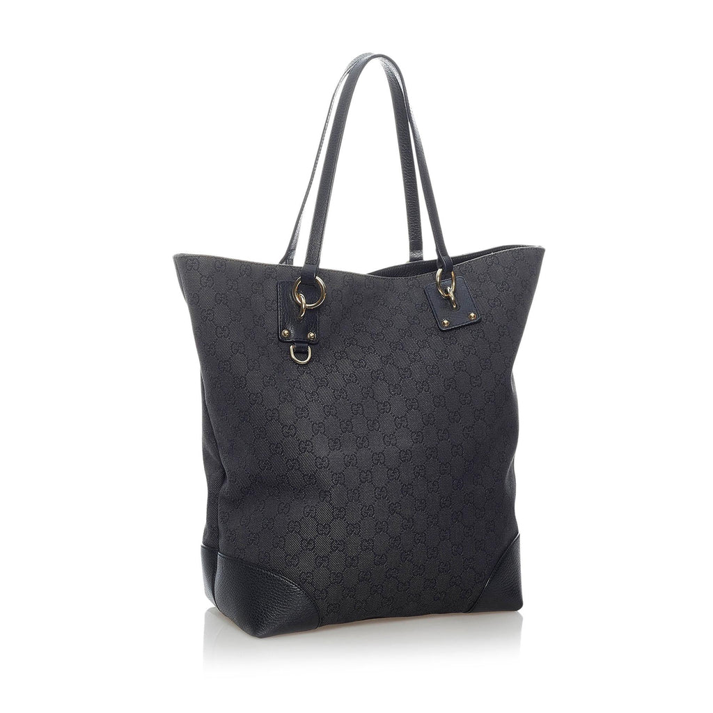 Gucci GG Canvas Charm Tote Bag (SHG-30733)