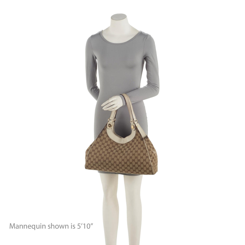 Gucci GG Canvas Charmy Medium Shoulder Bag (SHF-23740)