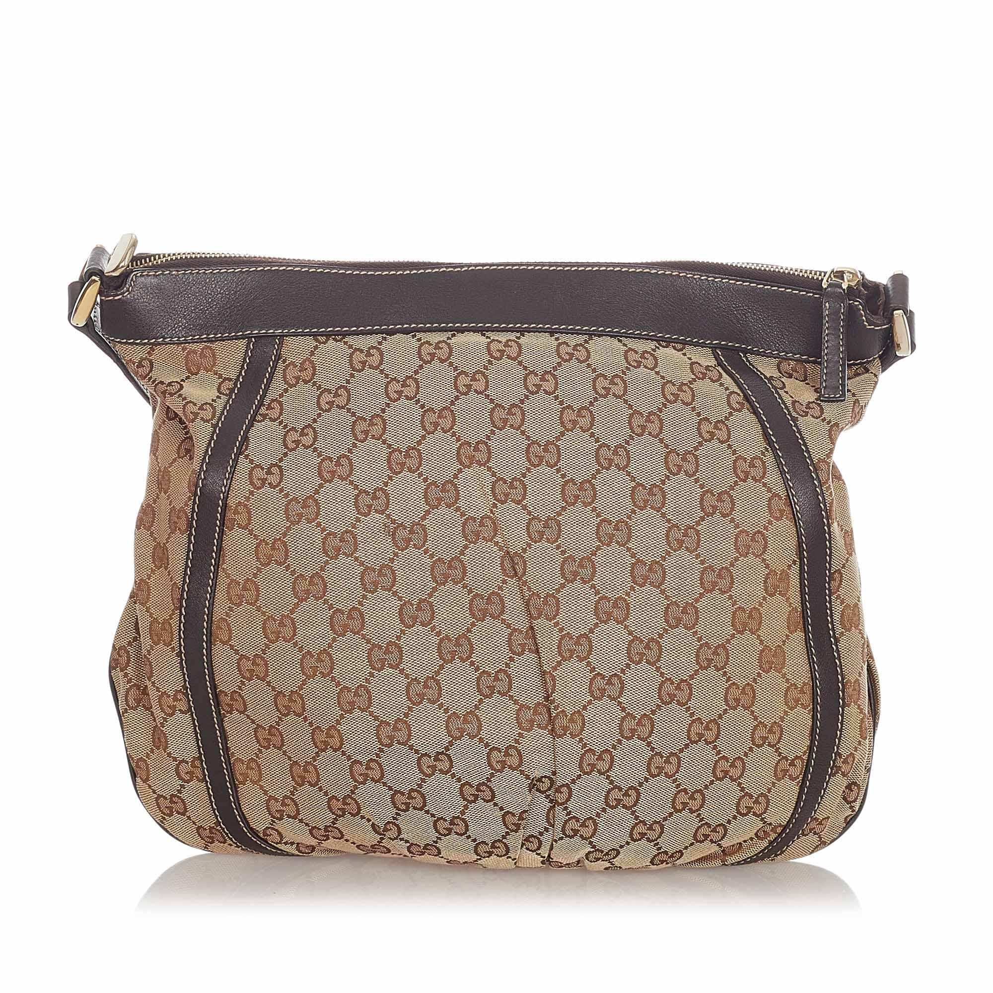 Gucci GG Canvas D-Ring Crossbody Bag (SHG-23083)