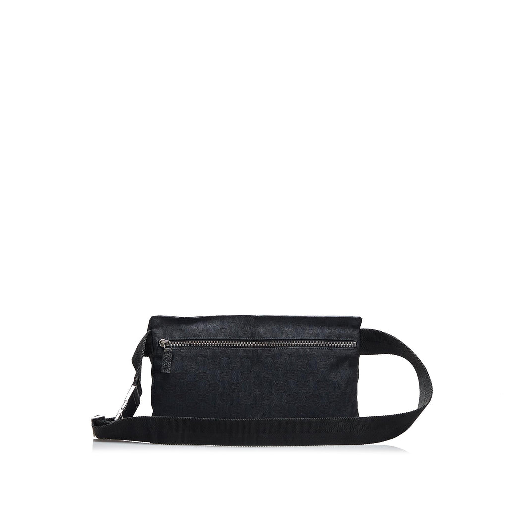Gucci GG Canvas Double Pocket Belt Bag (SHG-RSeo1B)