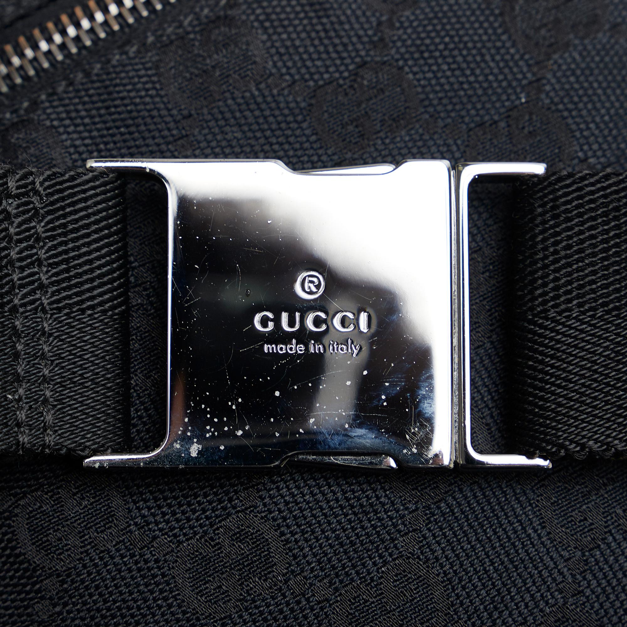 Gucci GG Canvas Double Pocket Belt Bag (SHG-RSeo1B)