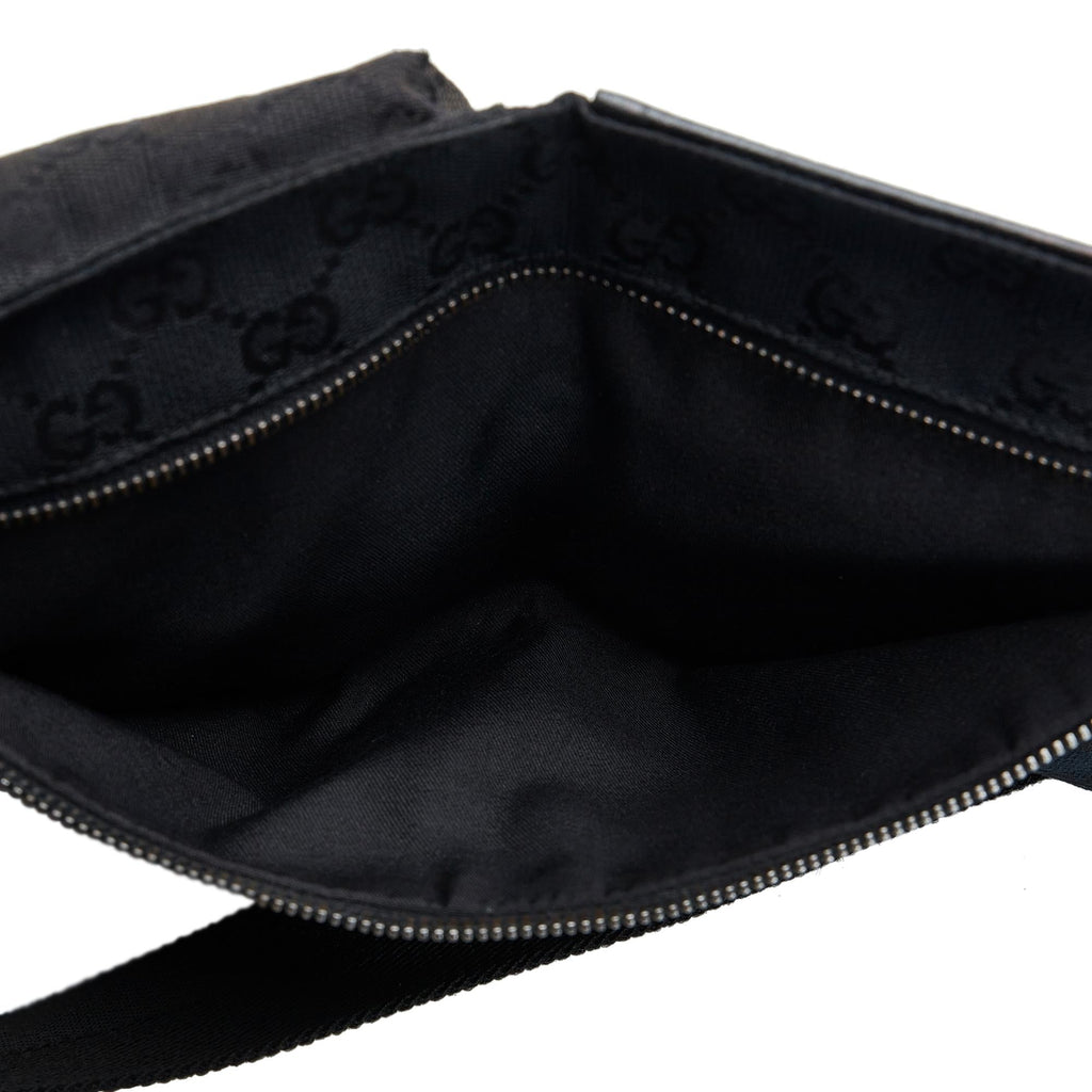 Gucci GG Canvas Double Pocket Belt Bag (SHG-RSeo1B)